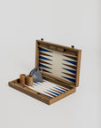 Backgammon - Champagne Beige Inlaid Leatherette - Cigale et Fourmi