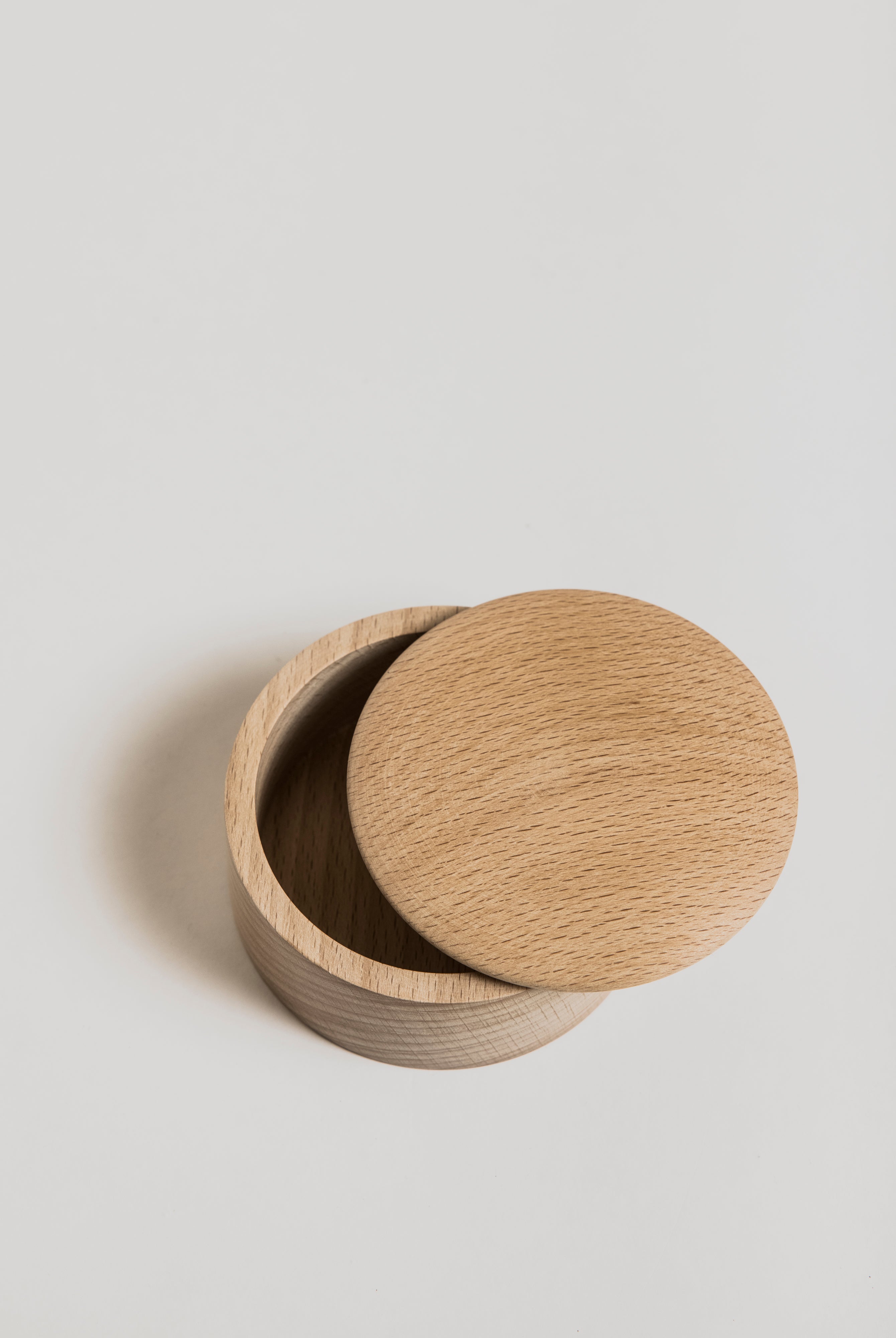 Shaving Soap Mug with Lid - Untreated Beechwood - Cigale et Fourmi