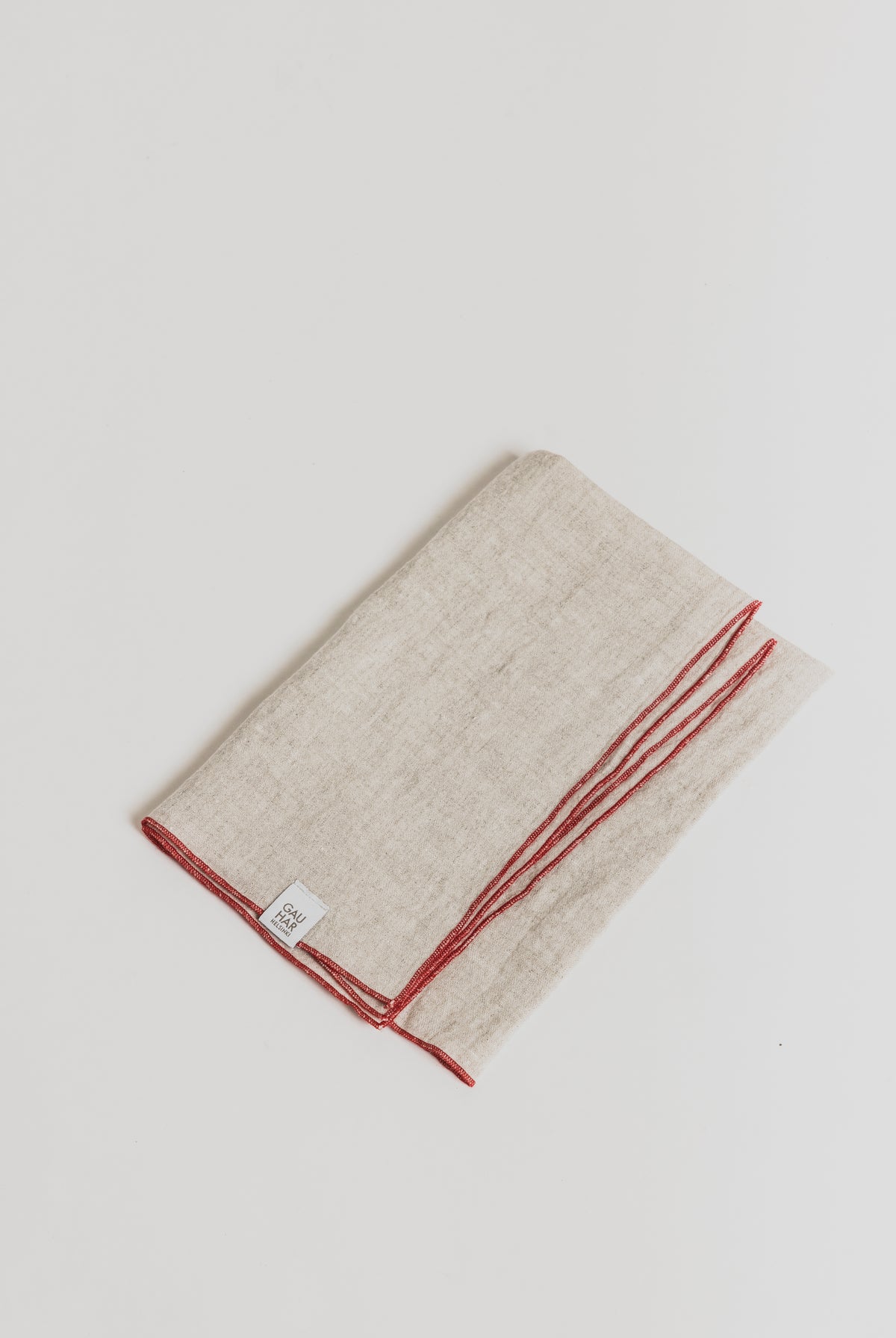 Linnen Napkin - Beige/Red - Cigale et Fourmi