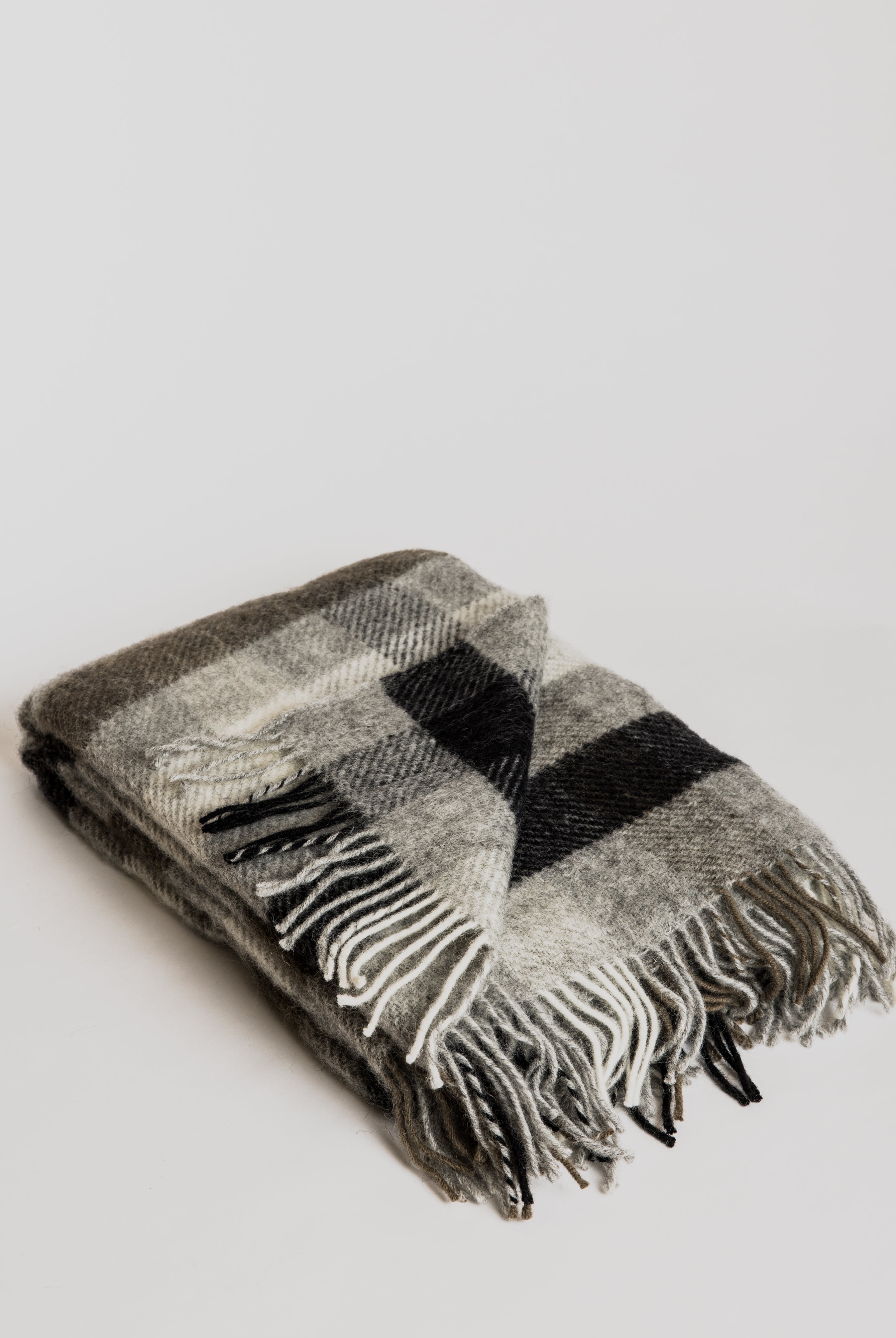 Woolen Blanket - Gotland Multi Grey - Cigale & Fourmi