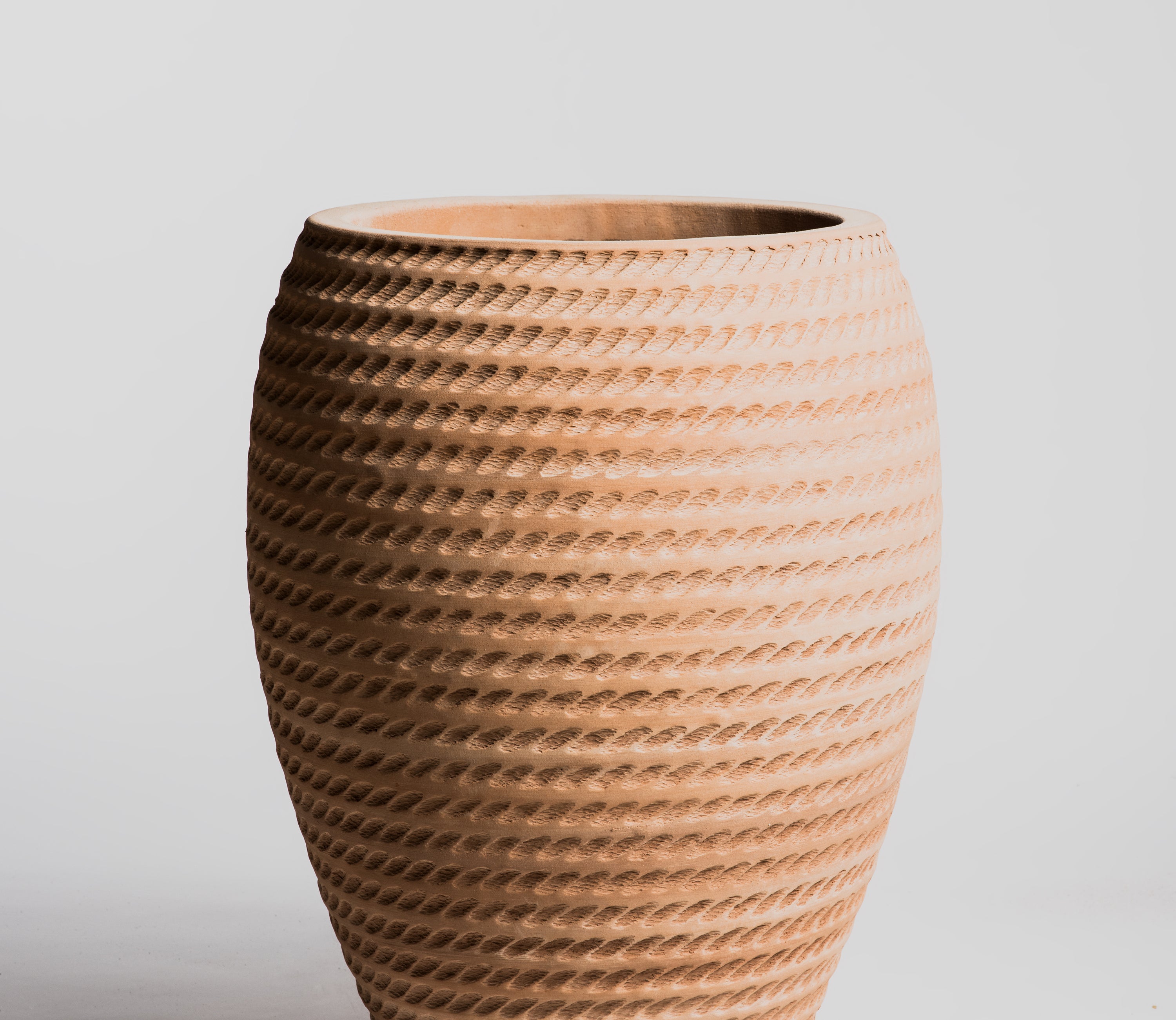 Jarre Contemporaine - Corde Exterieure Brut Nature - Cigale & Fourmi