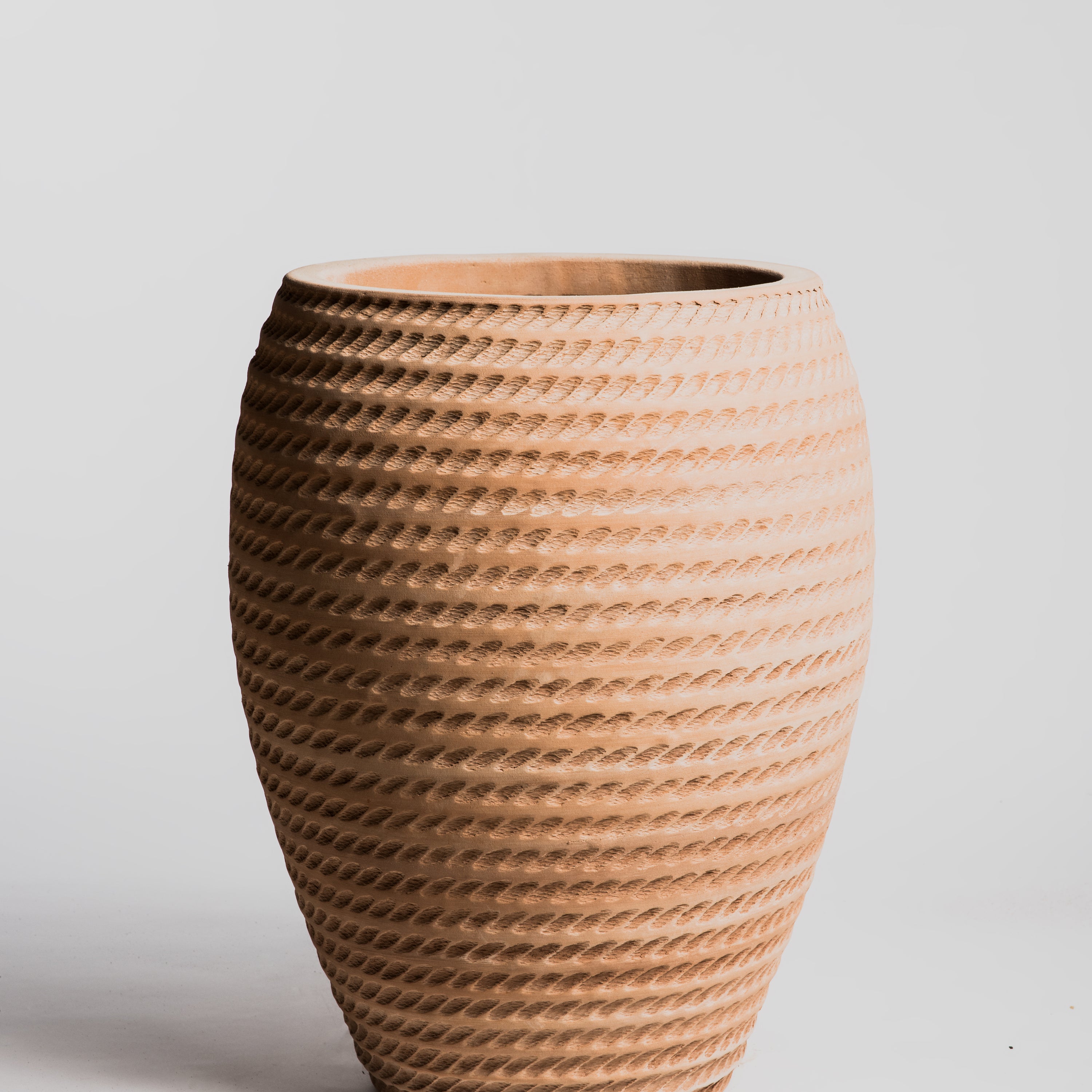 Jarre Contemporaine - Corde Exterieure Brut Nature - Cigale & Fourmi