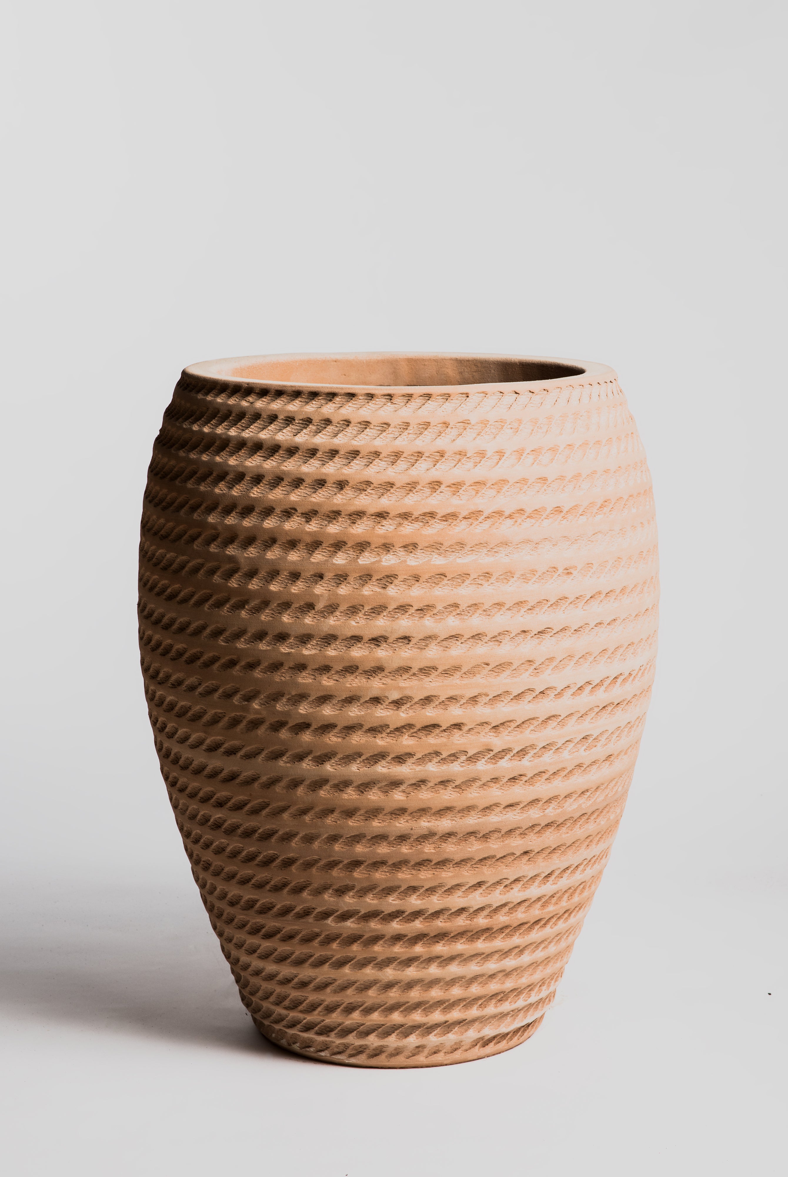 Jarre Contemporaine - Corde Exterieure Brut Nature - Cigale & Fourmi