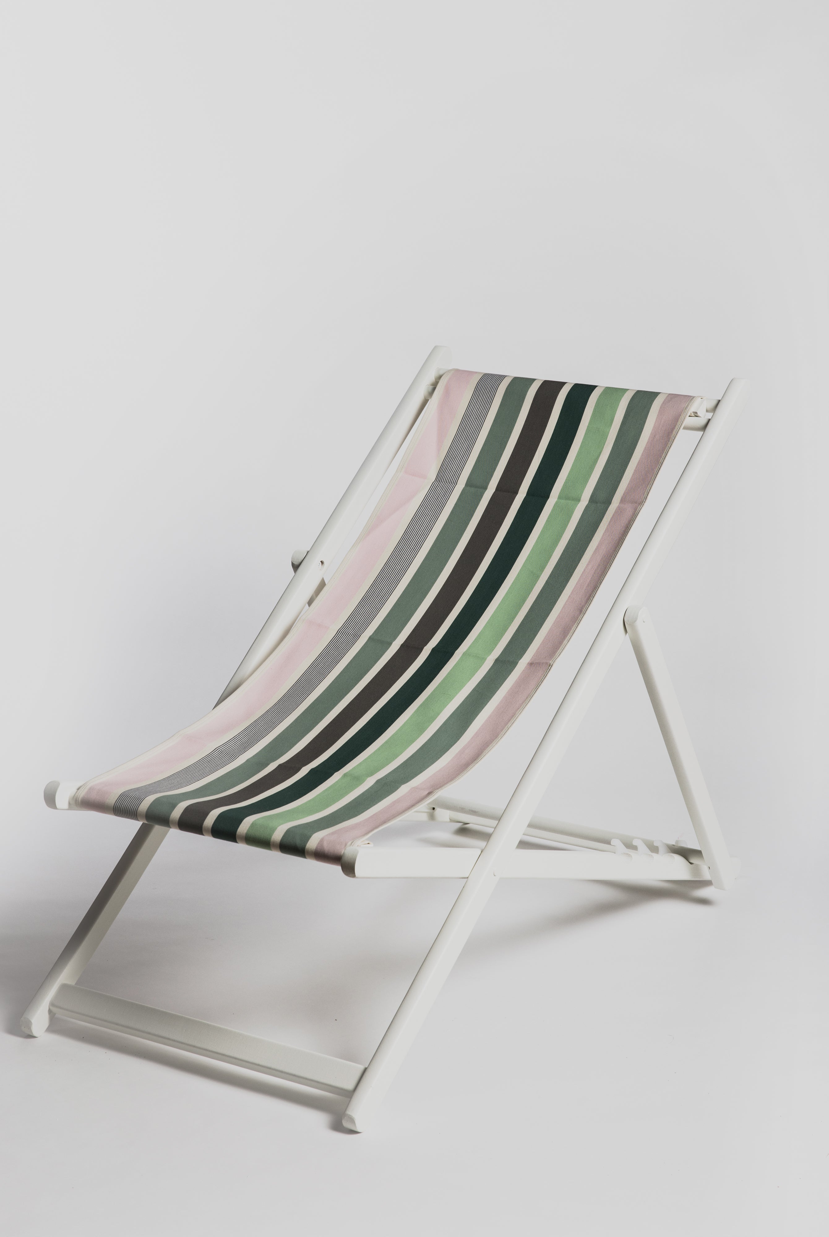 Sun chair - Jardin Jade with White Structure - Cigale & Fourmi