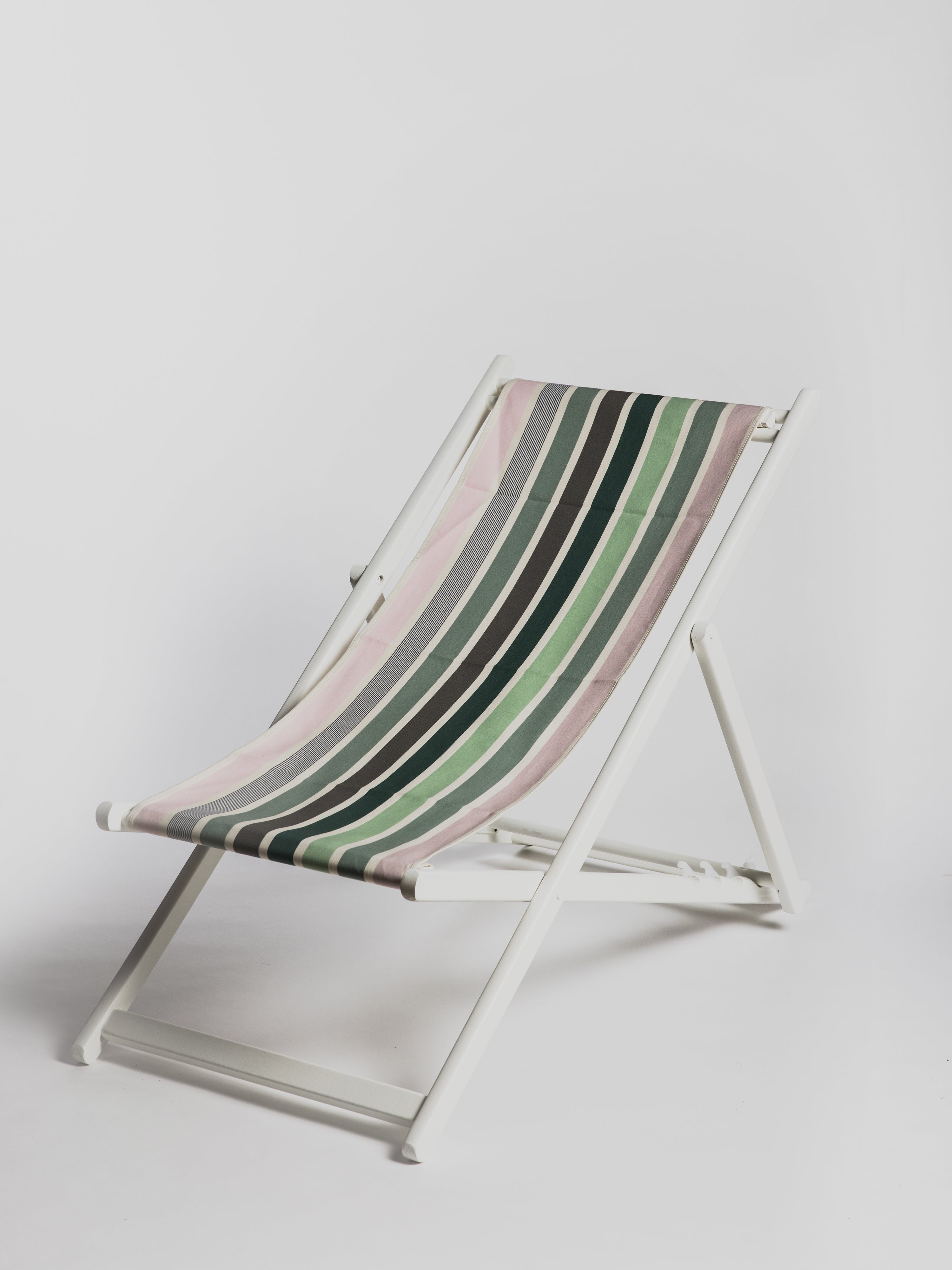 Sun chair - Jardin Jade with White Structure - Cigale & Fourmi