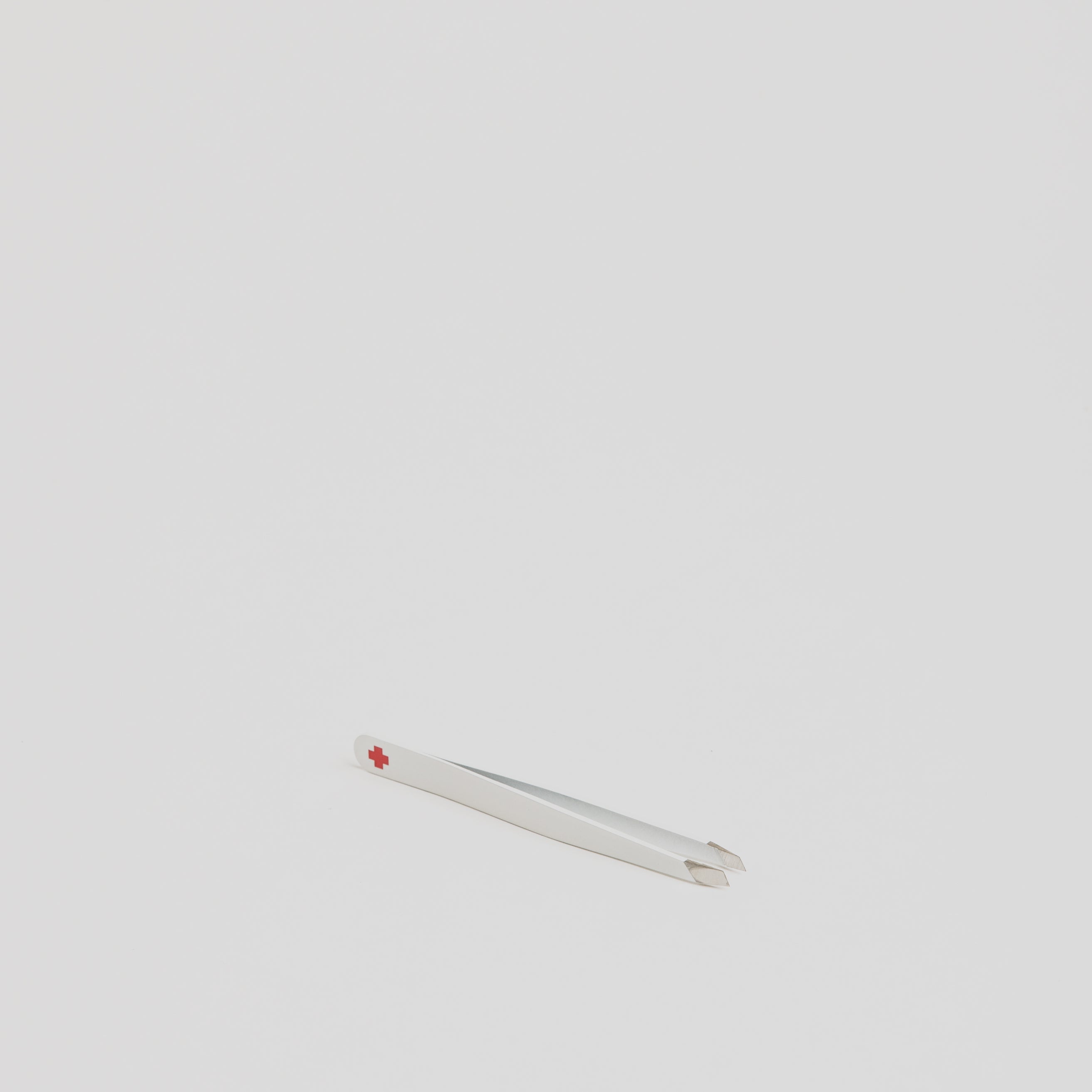 Tweezers Classic - White with Swiss Cross - Cigale & Fourmi