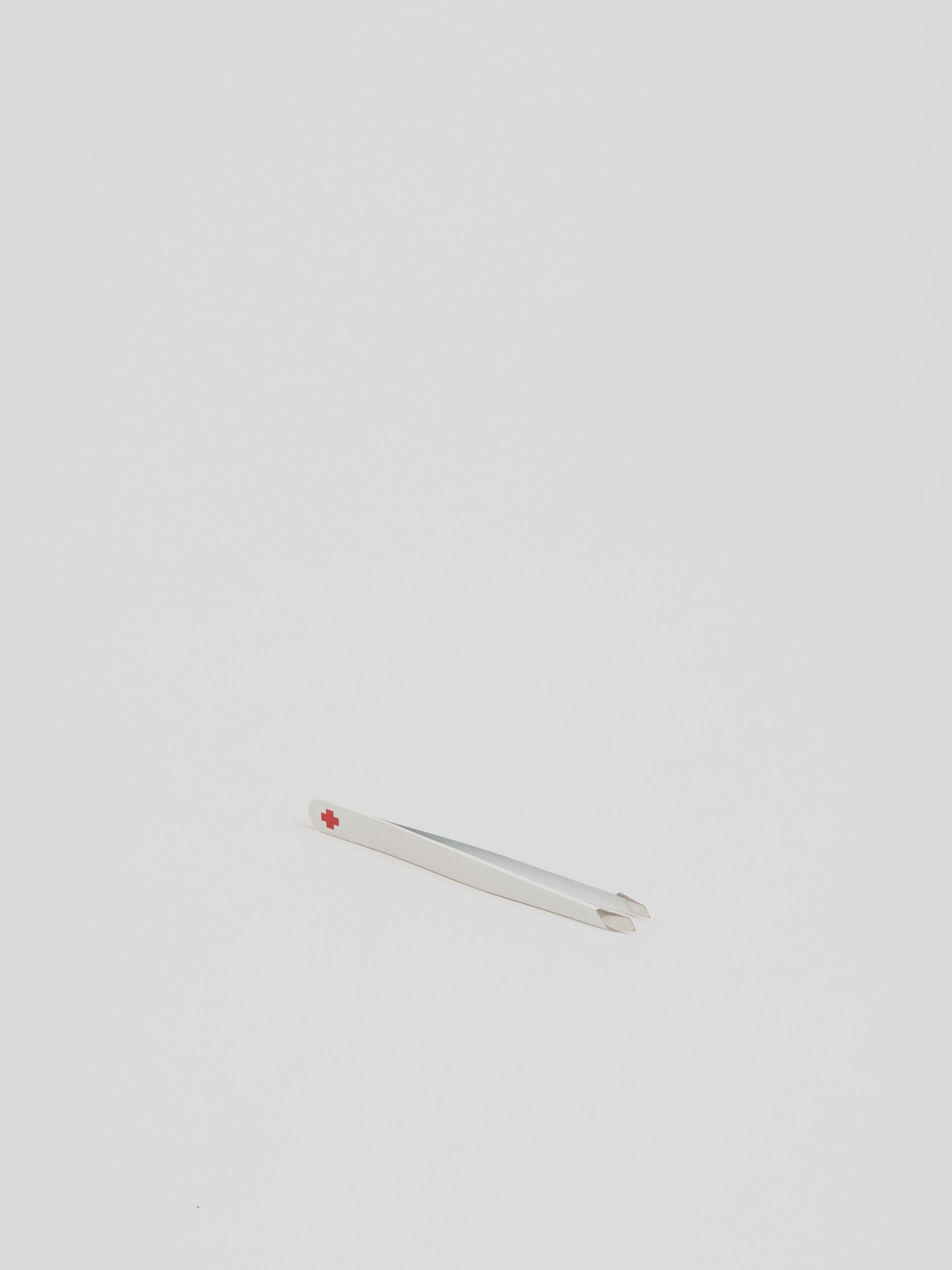 Tweezers Classic - White with Swiss Cross - Cigale & Fourmi