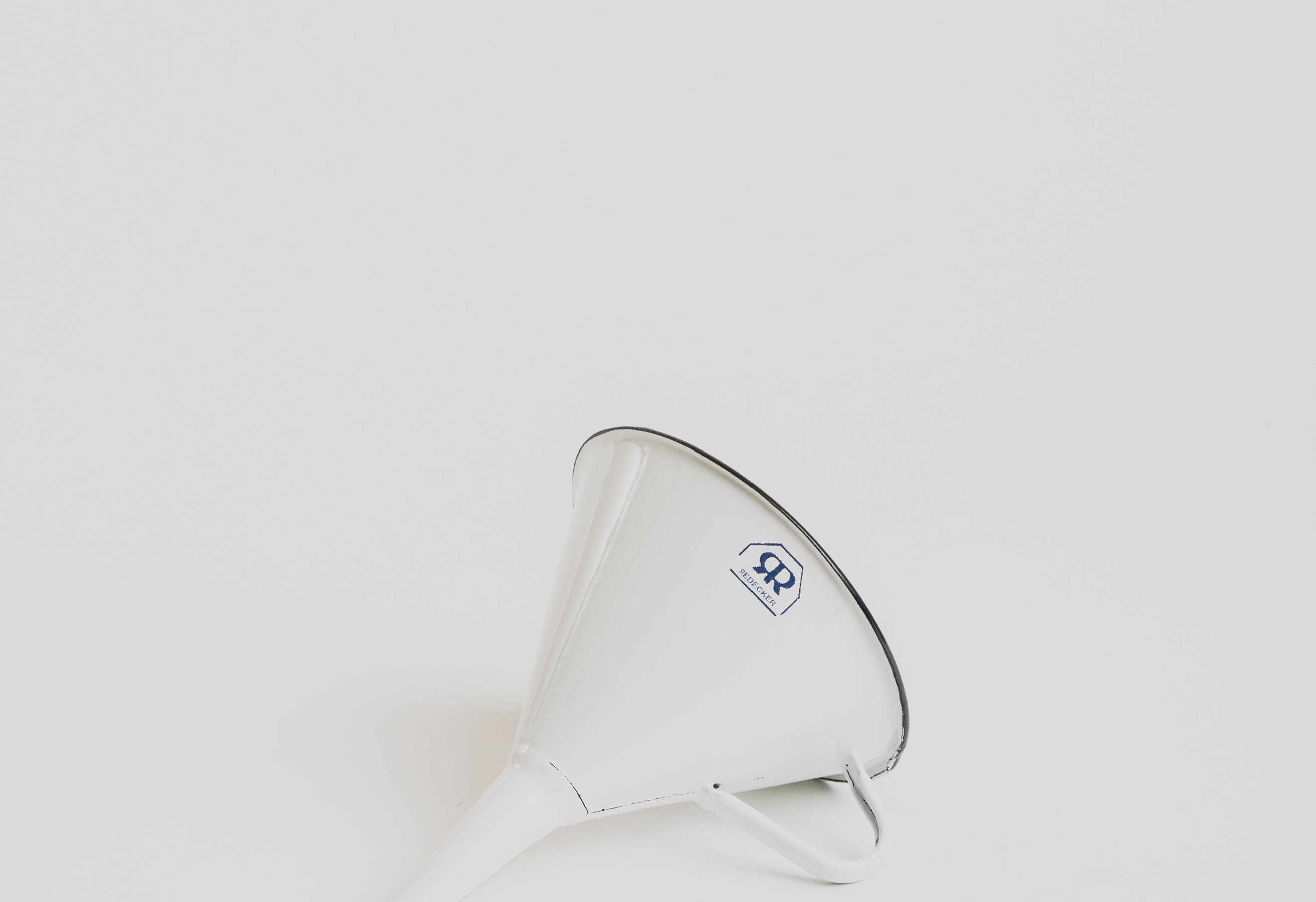Funnel - White Enamel D13 cm - Cigale & Fourmi