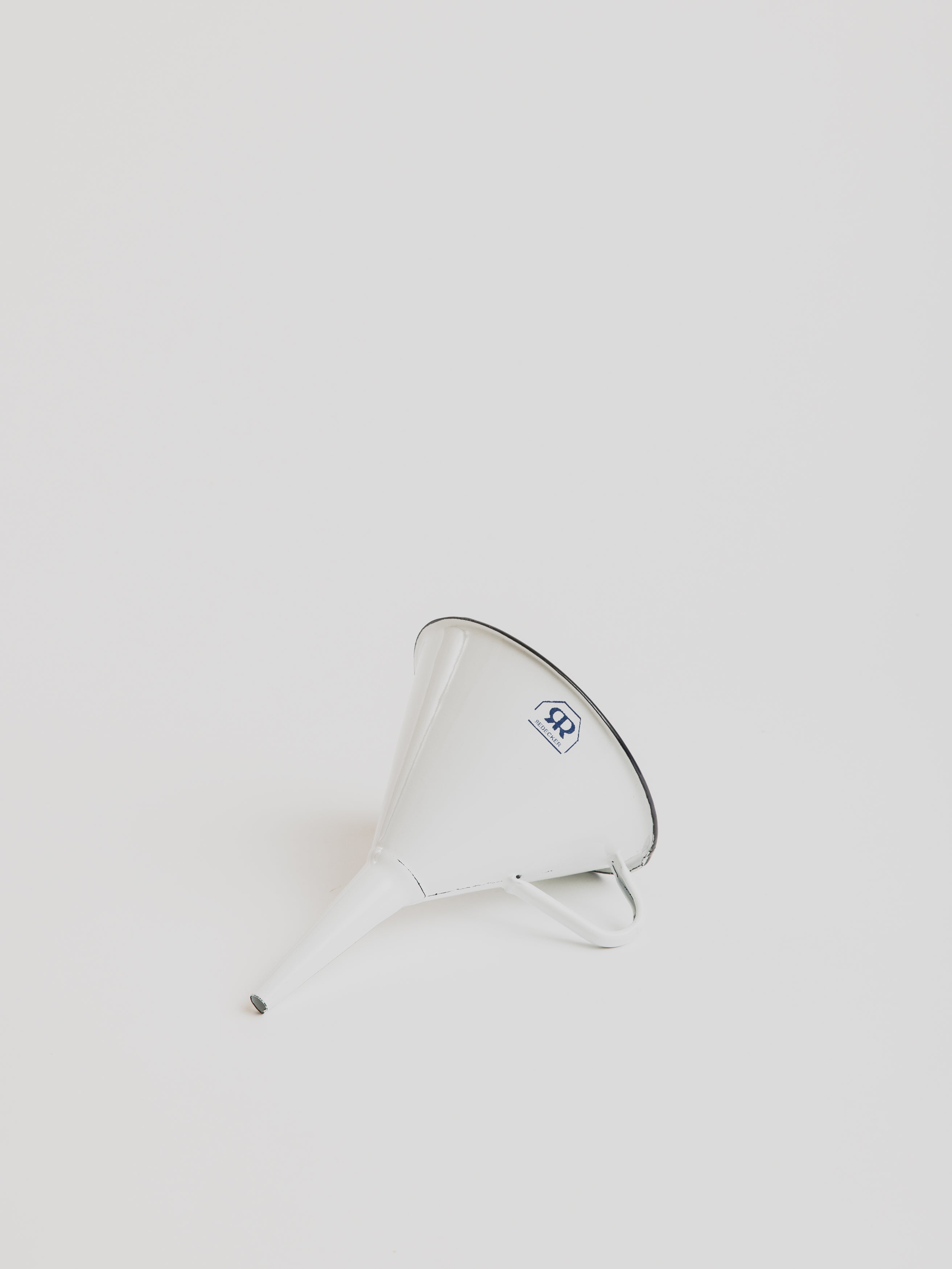 Funnel - White Enamel D13 cm - Cigale & Fourmi
