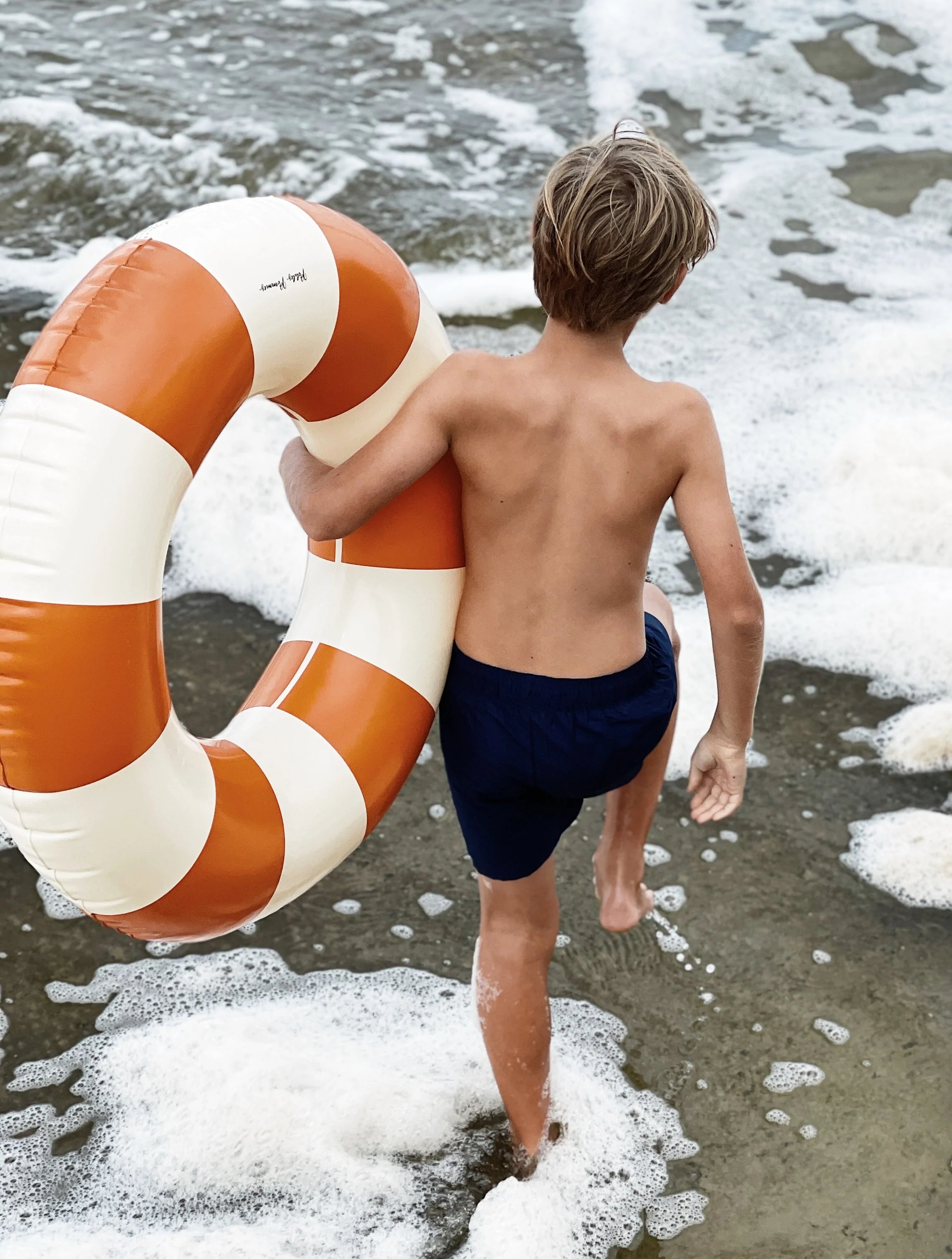 Petites Pommes Inflatable Ring - Tangerine - Cigale & Fourmi