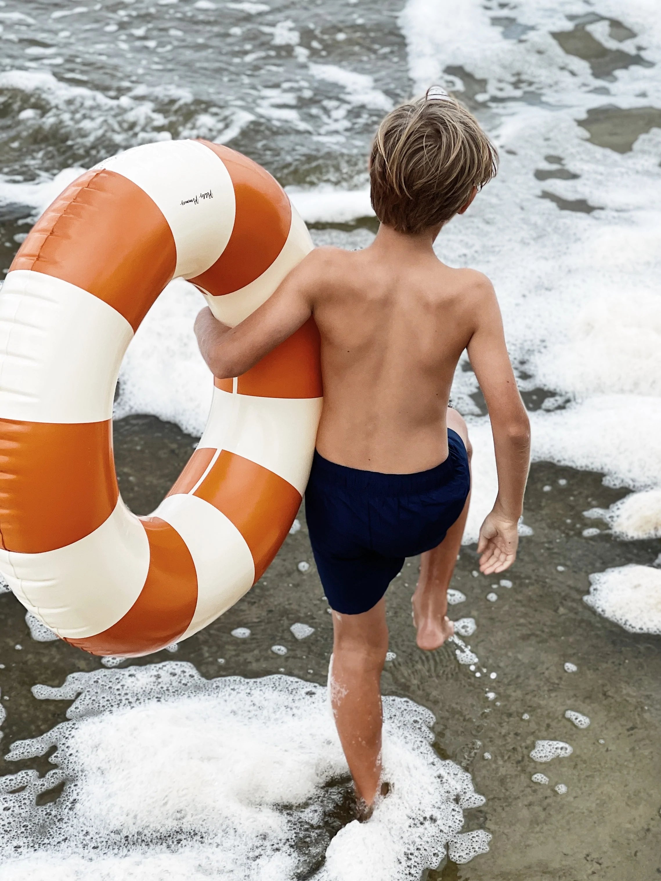 Petites Pommes Inflatable Ring - Tangerine - Cigale & Fourmi