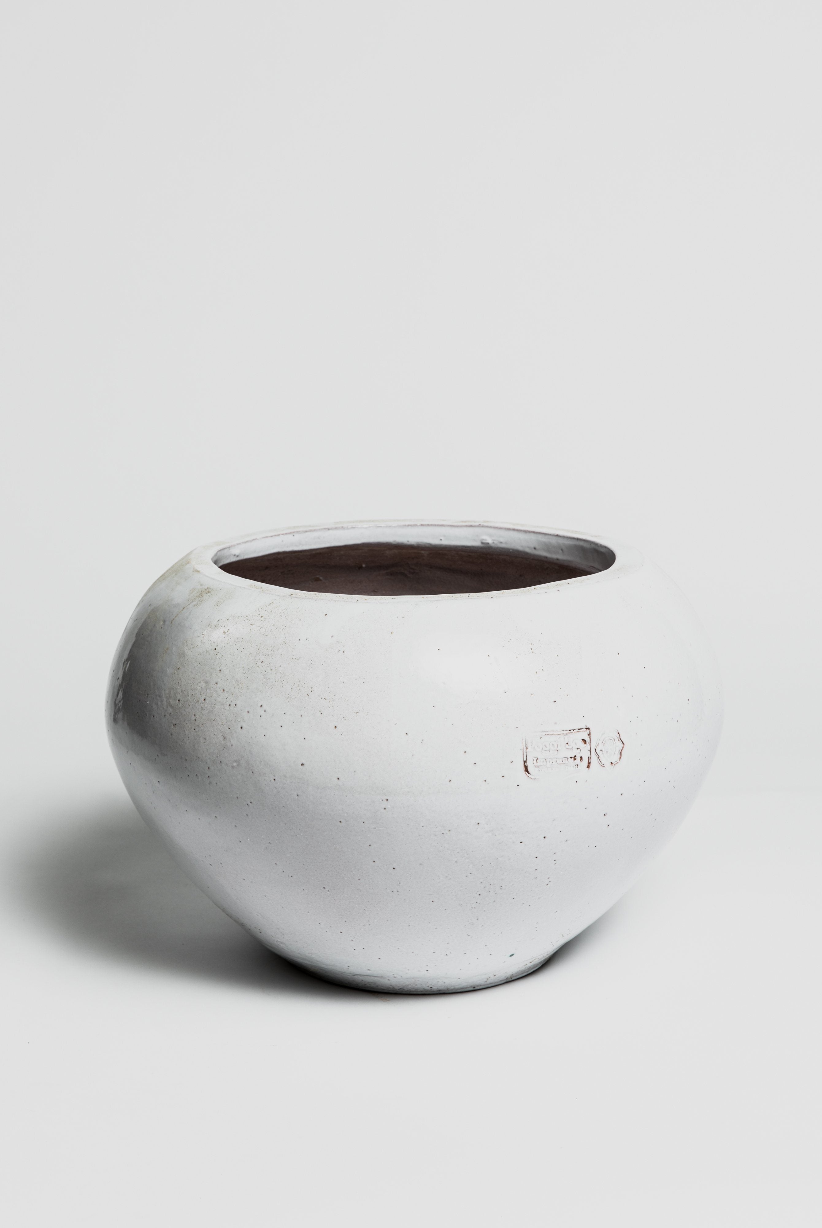 Alba - White Glaze Pot Poggi Ugo