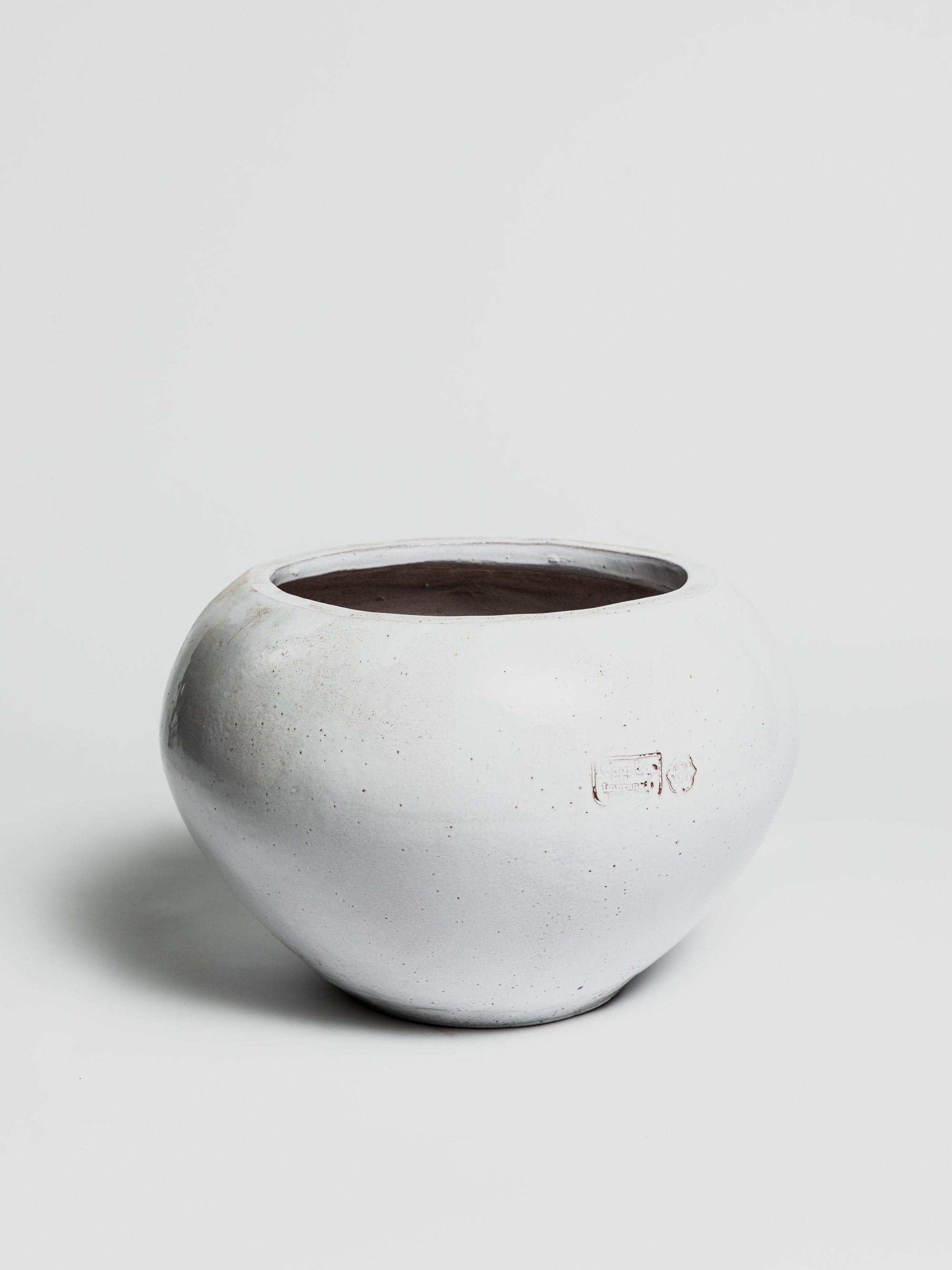 Alba - White Glaze Pot Poggi Ugo