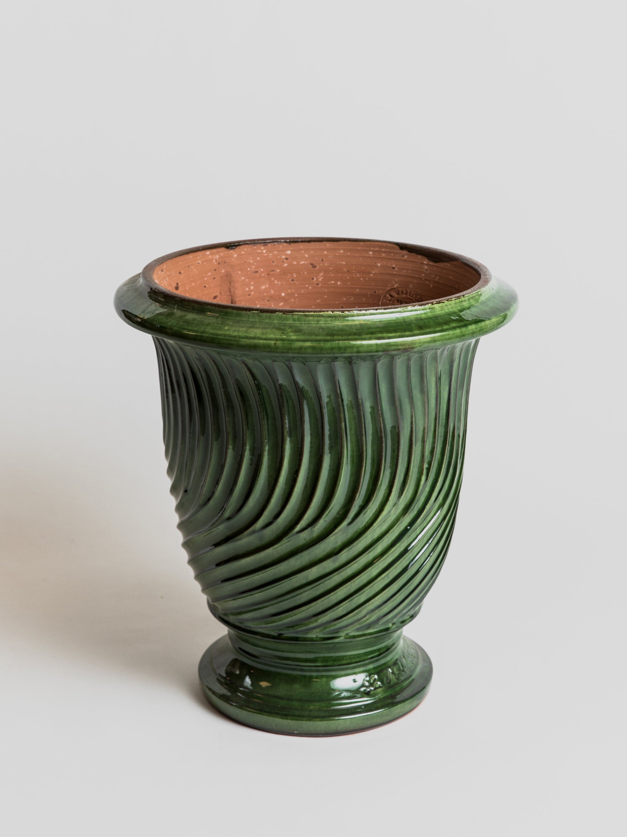 Anduze - Strie Vert Pottery Poterie de la Madeleine 