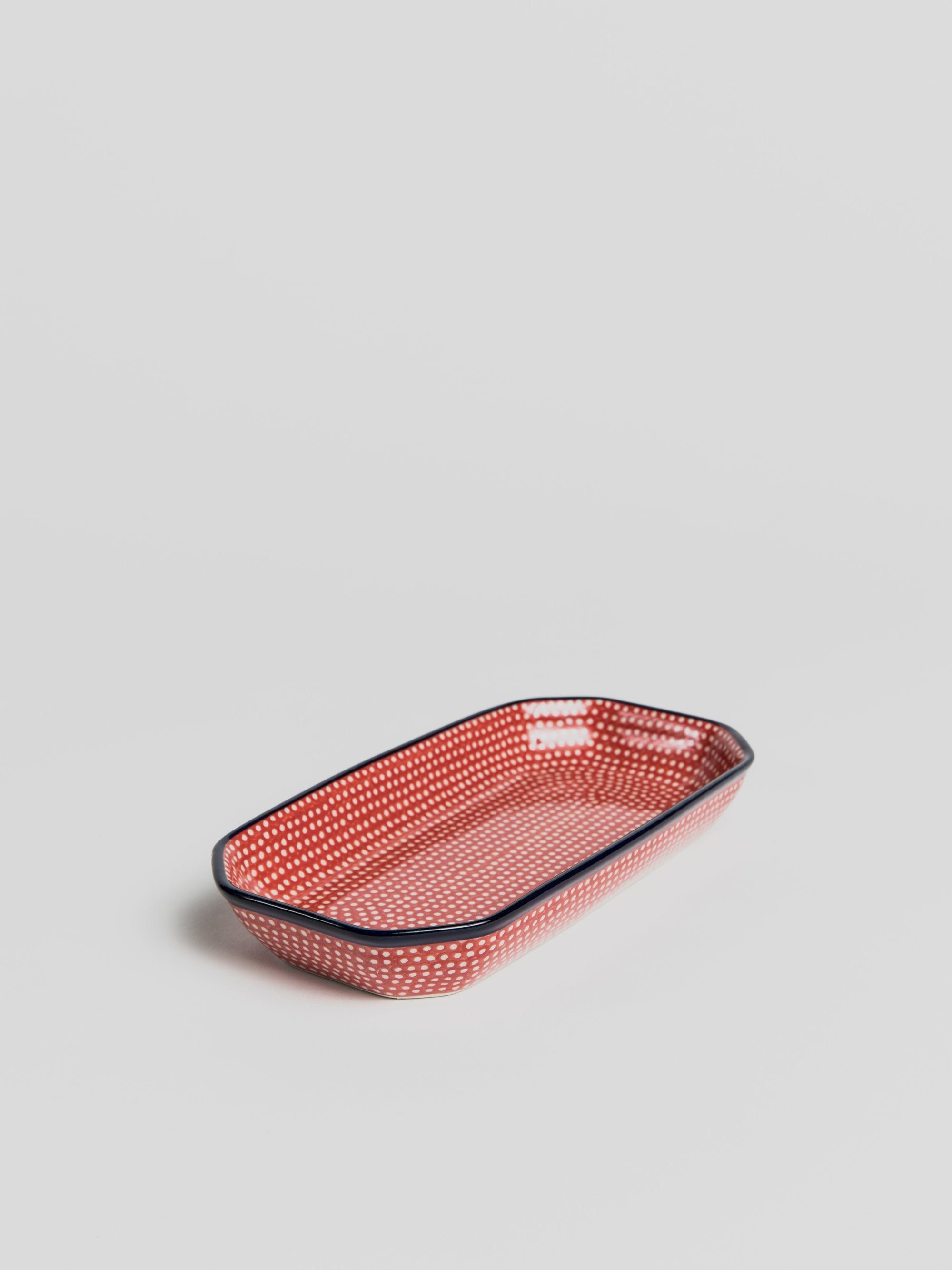 Bath Storage Dish - Red with Dots Bath Storage Dish Redecker 