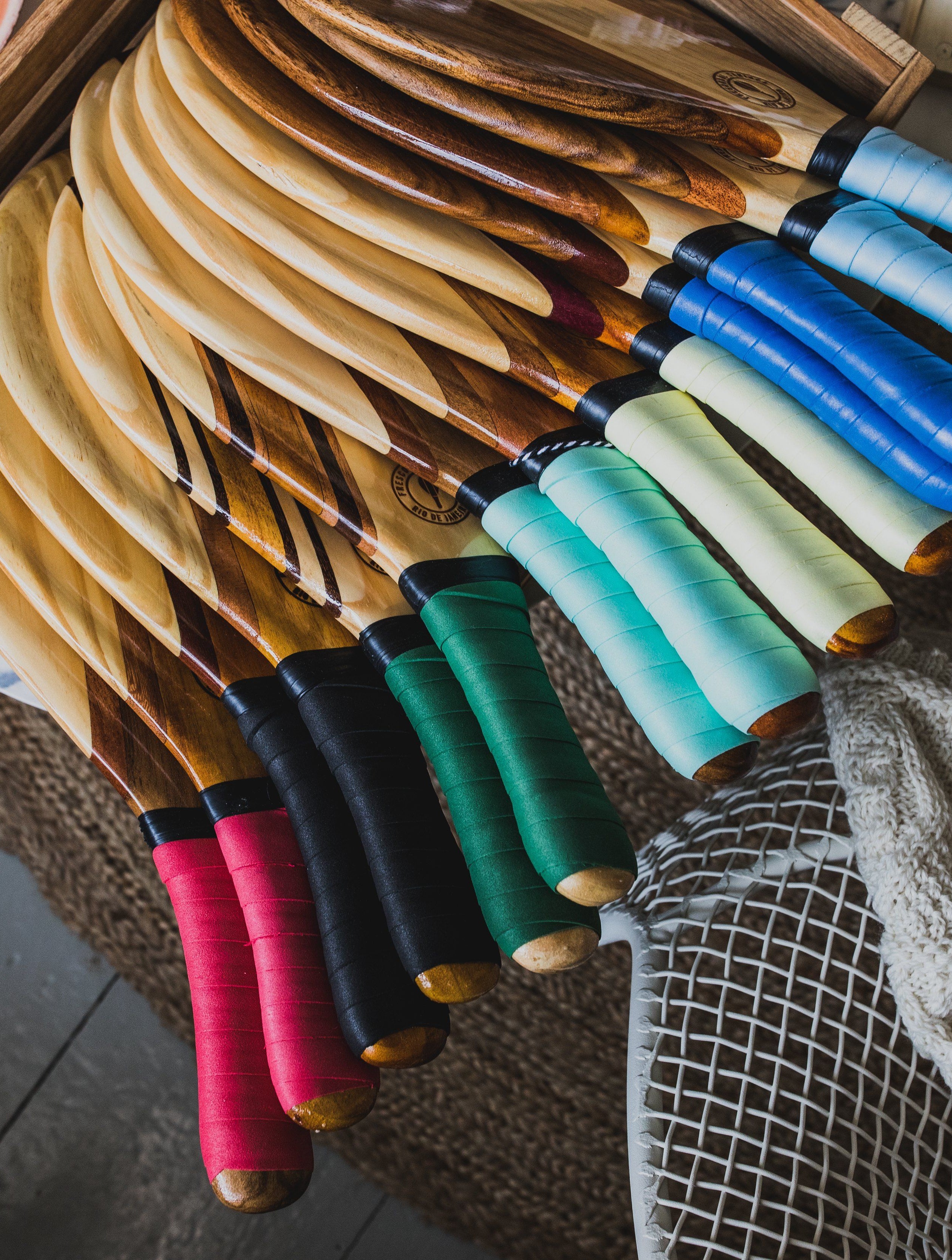 Beach bat set - Leblon Green Beach Bat Frescobol Carioca