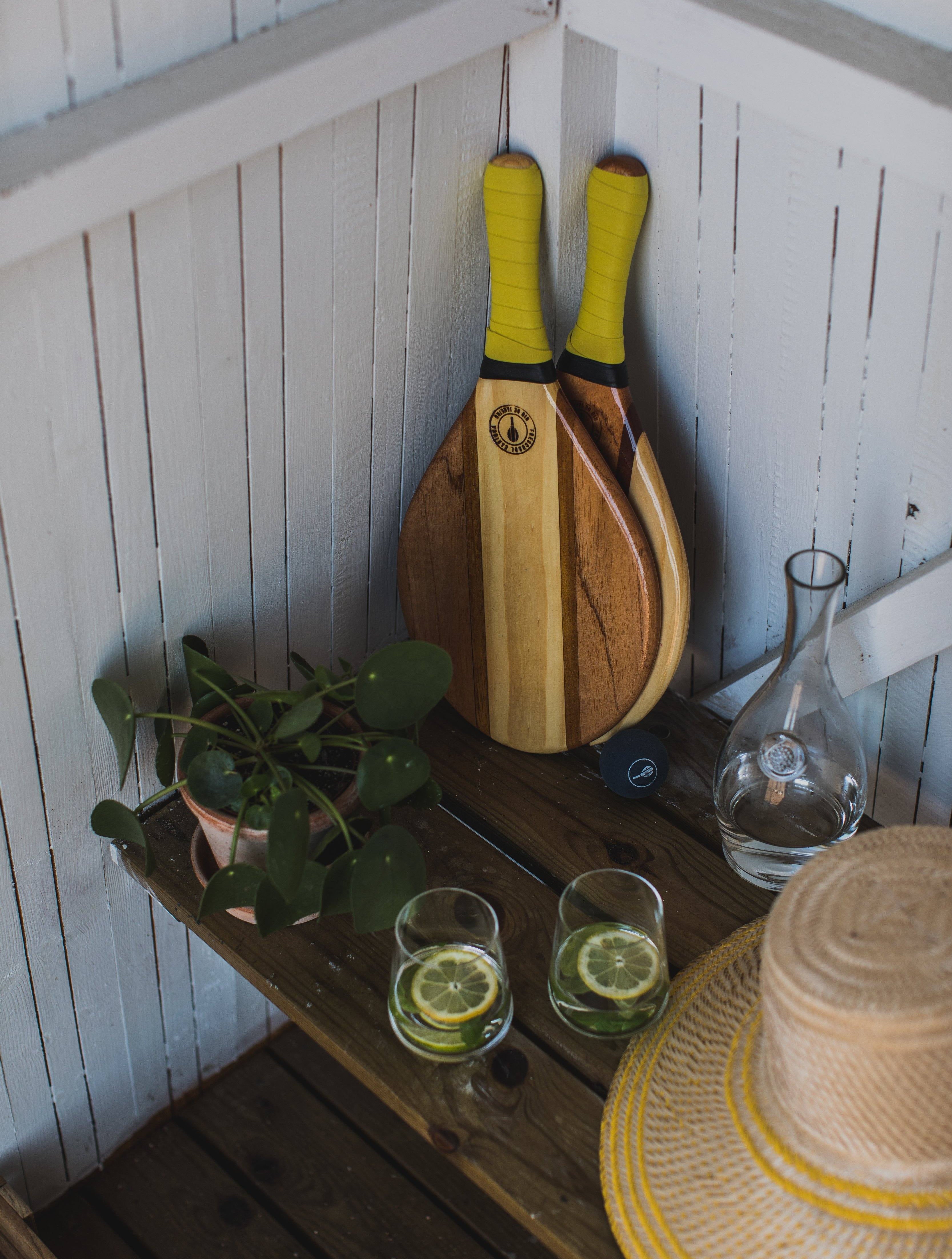 Beach Bat set - Trancosa Pastel Green Beach Bat Frescobol Carioca