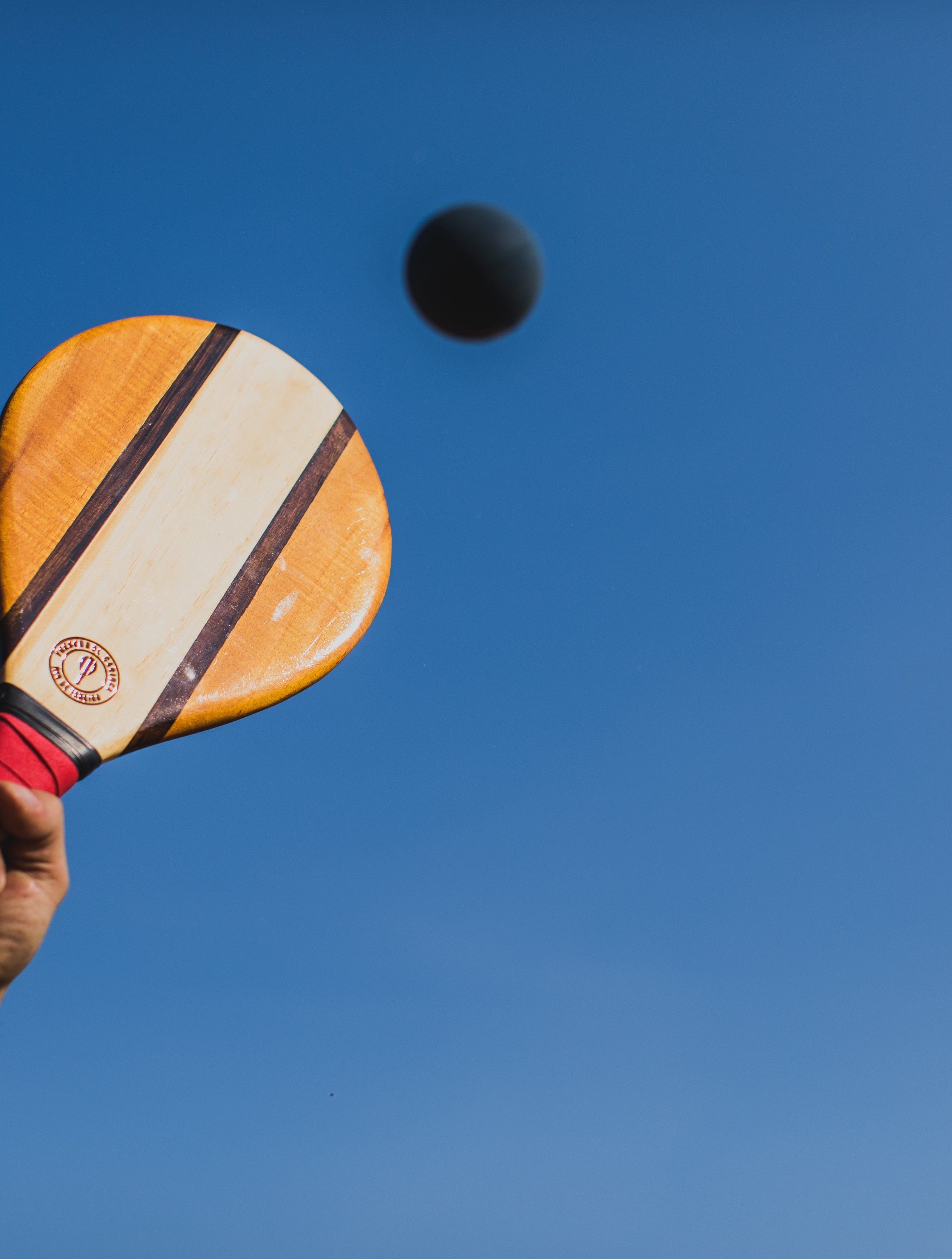 Beach Bat set - Trancosa Red Beach Bat Frescobol Carioca