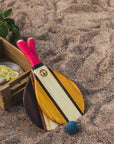 Beach Bat set - Trancosa Yellow Beach Bat Frescobol Carioca