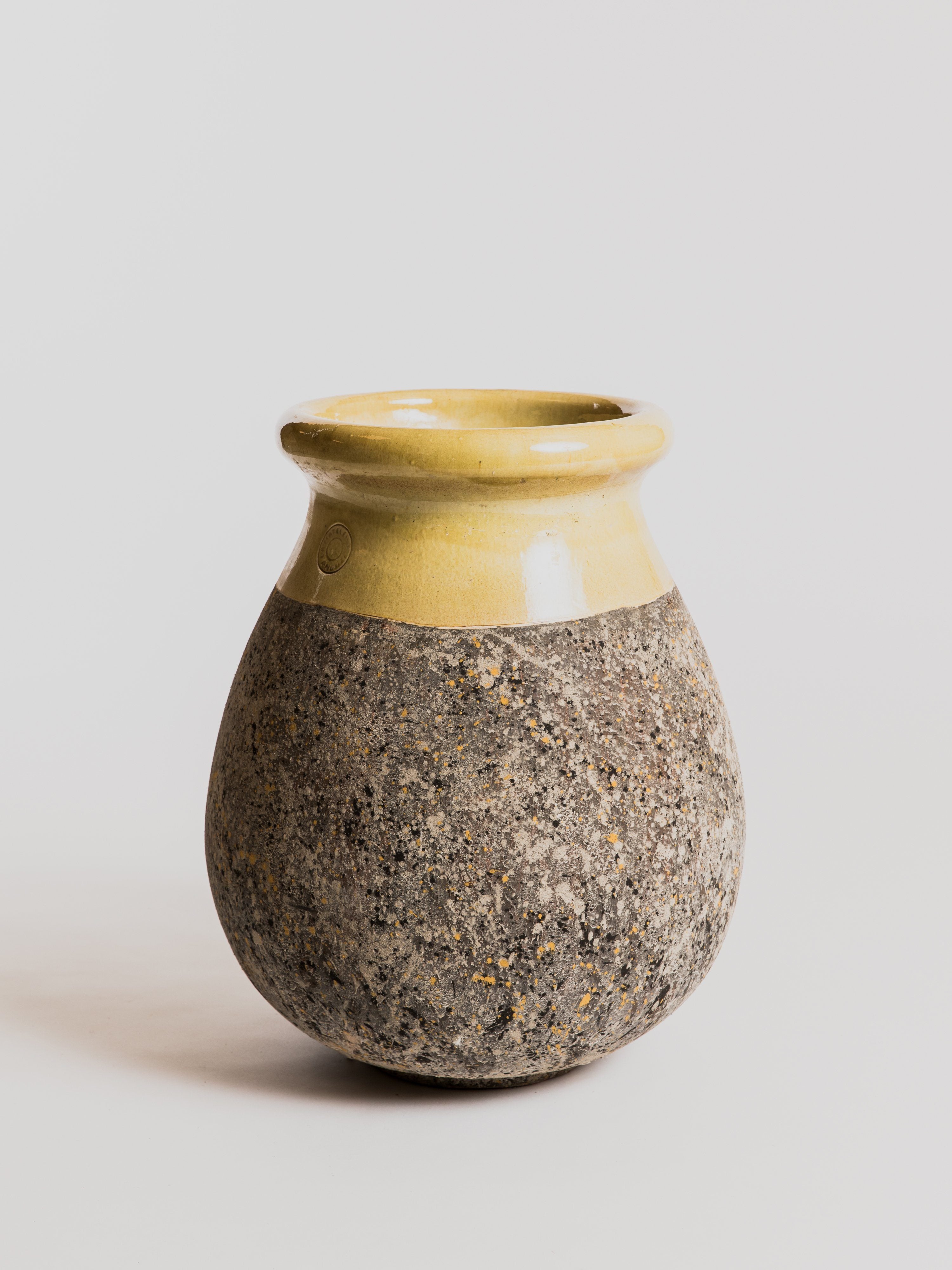 Biot Goutte TPM D50cm - Col Jaune Pottery Poterie de la Madeleine