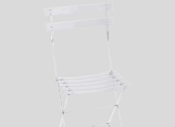 Bistro Metall Folding Chair - Cotton White Furniture Fermob