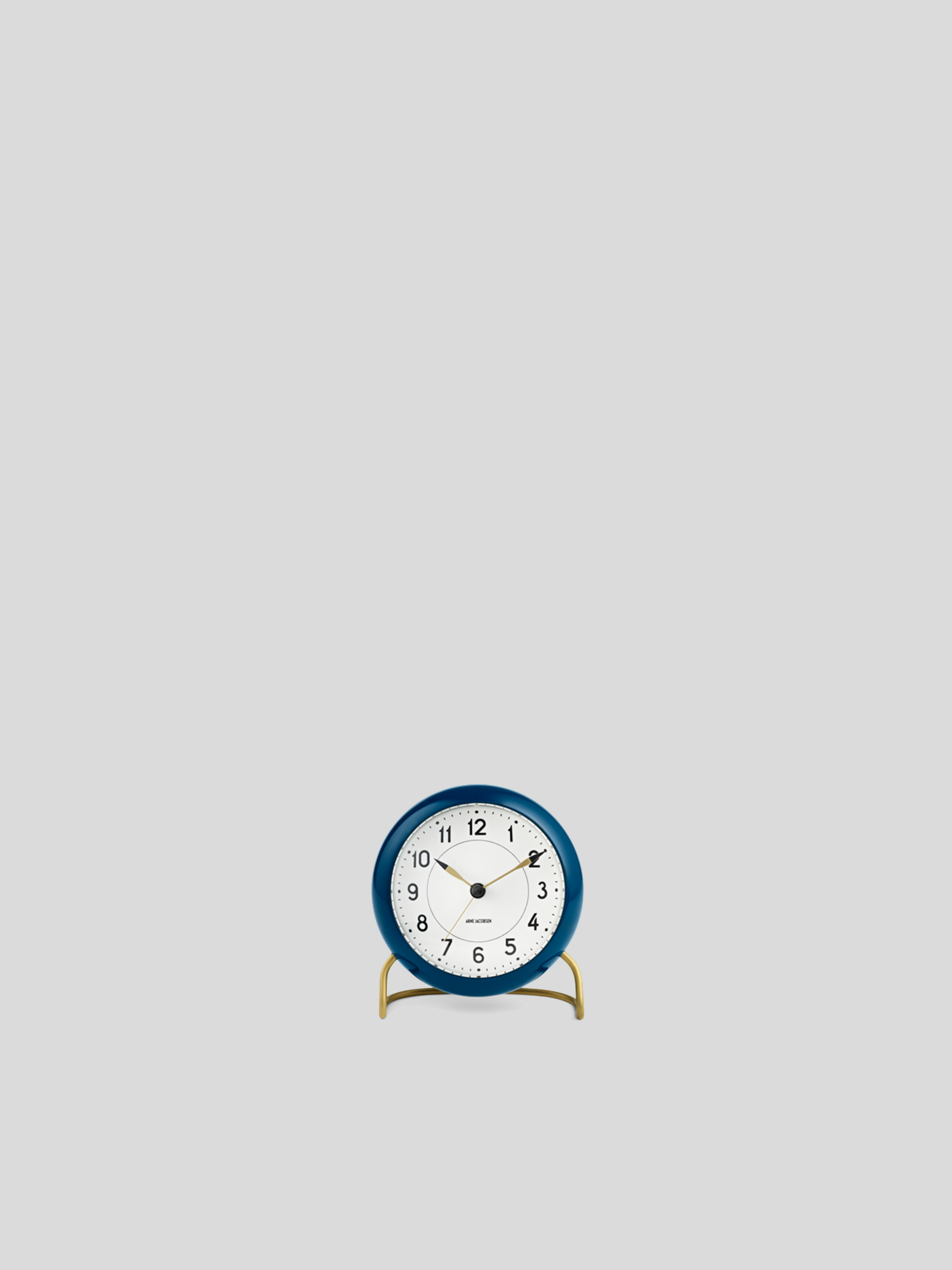 Arne Jacobsen Station Table Clock - Teal / White - Cigale &amp;  Fourmi