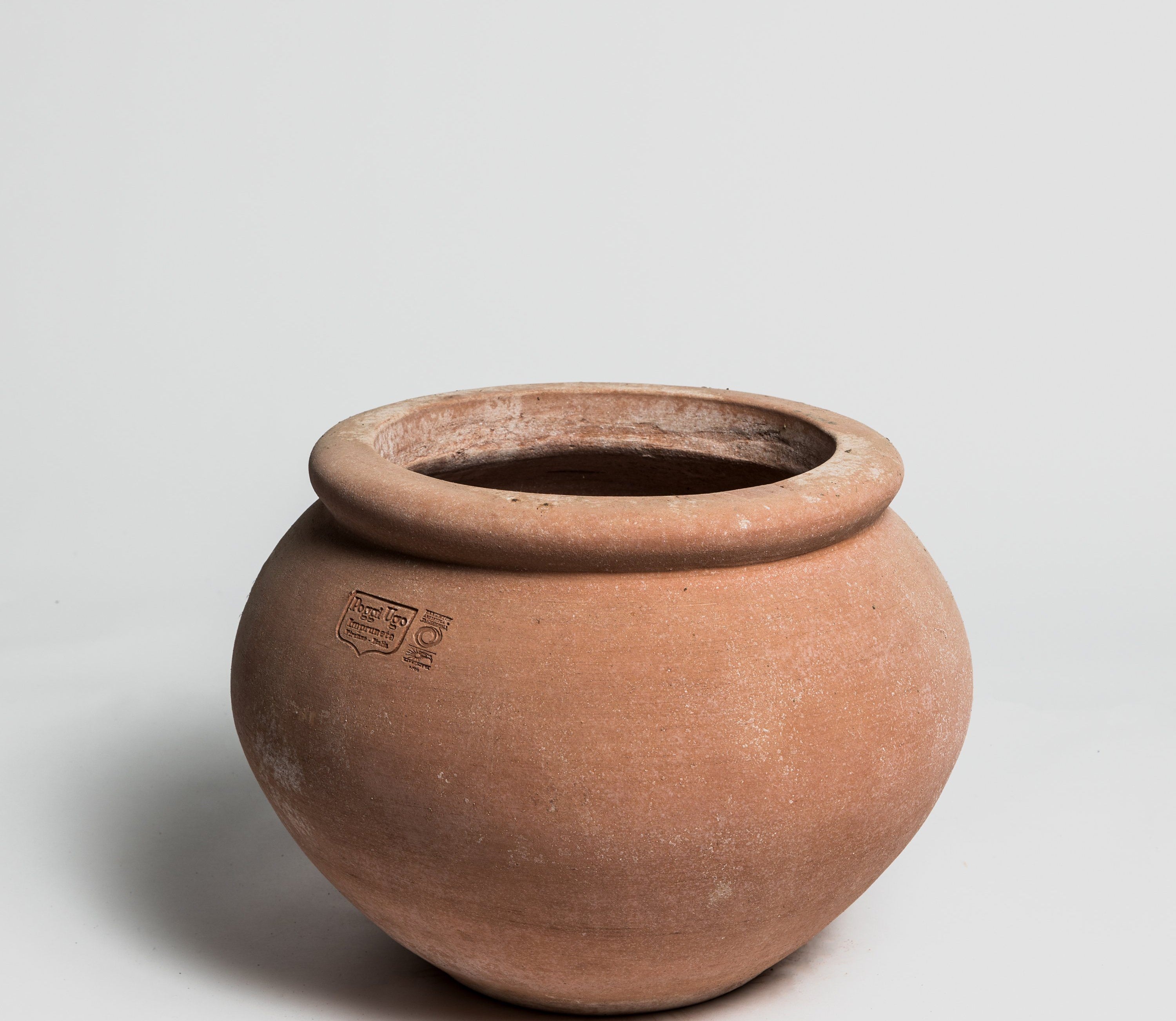 Cachepot Liscio con Orlo - Terracotta Pot Poggi Ugo
