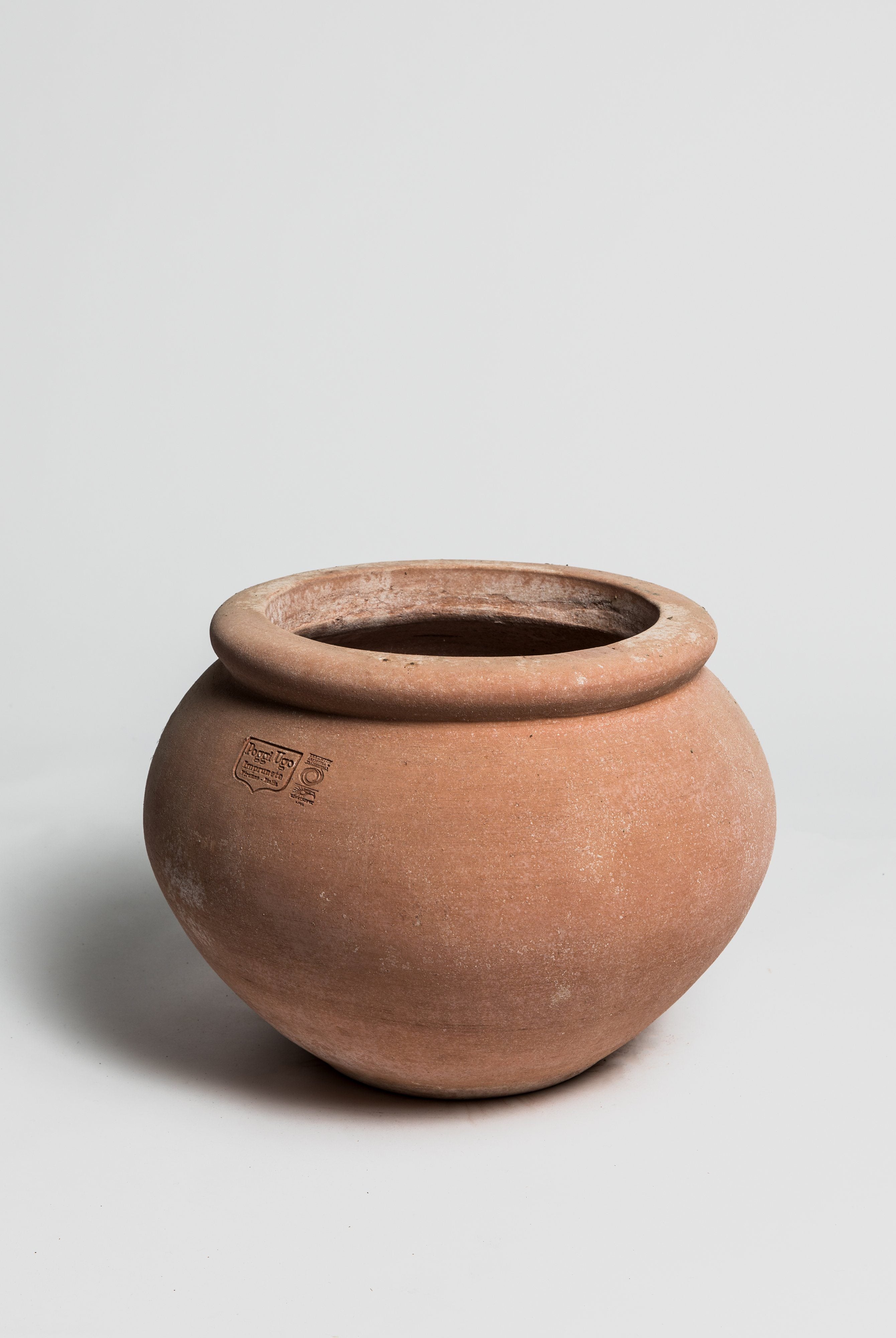 Cachepot Liscio con Orlo - Terracotta Pot Poggi Ugo