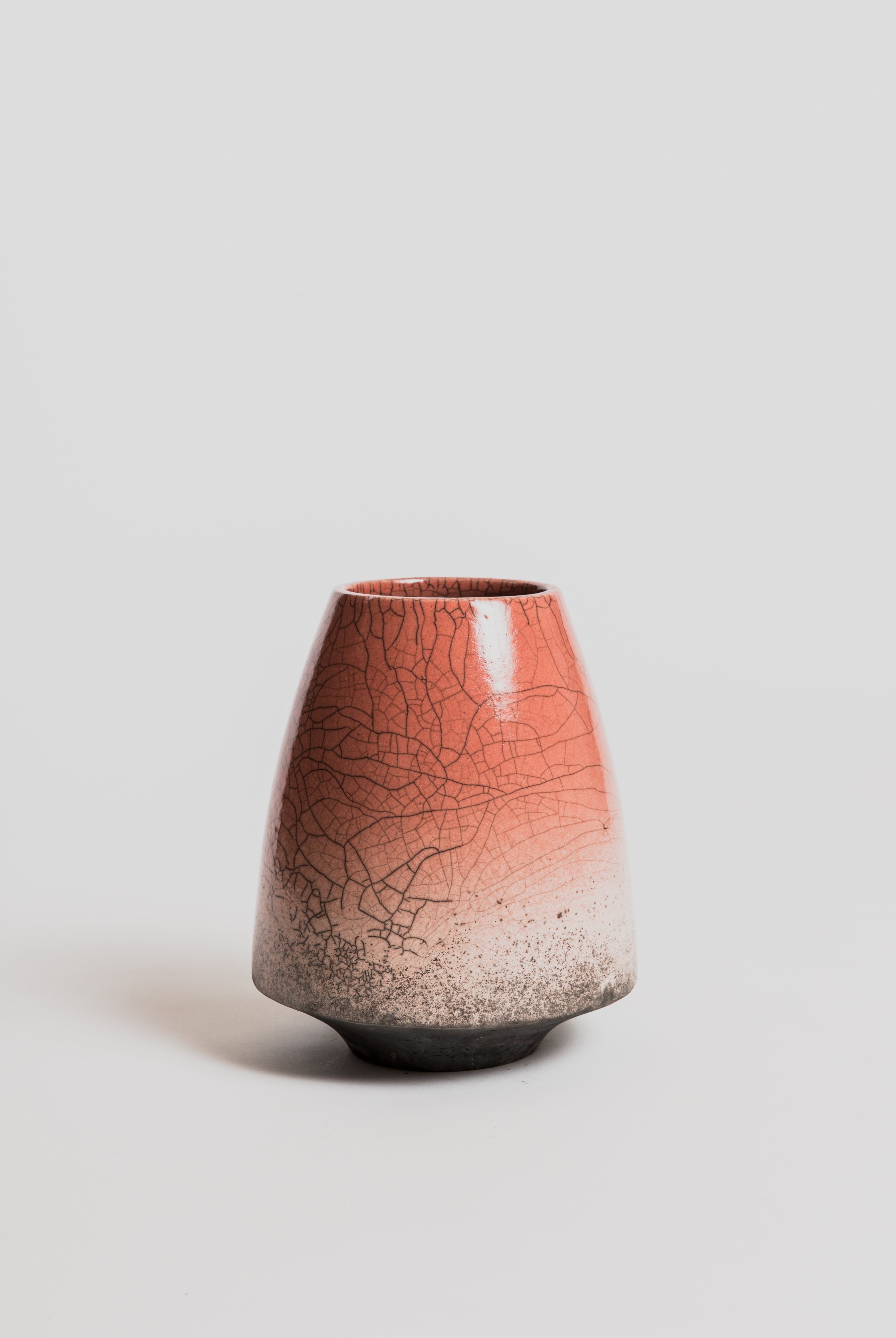 Caracas Raku Pot - Light Koral Vase Domani