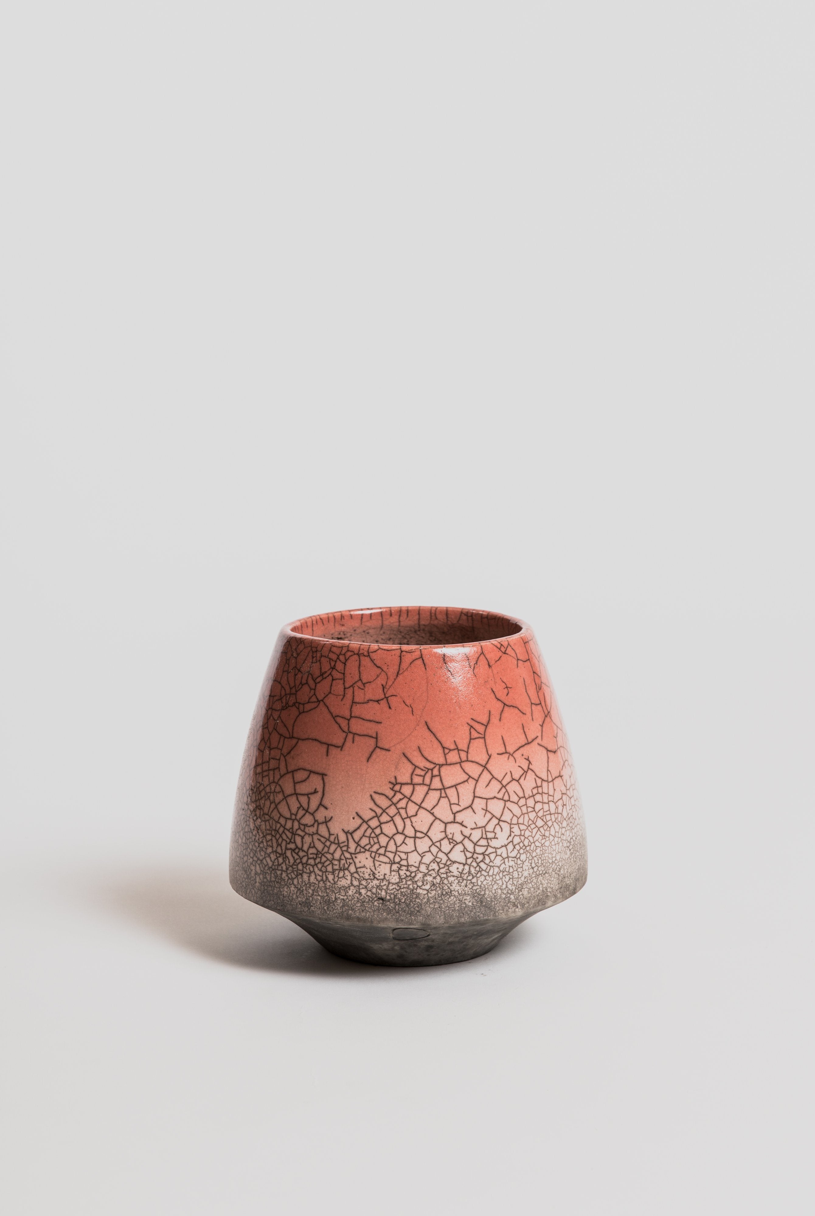 Caracas Raku Pot - Light Koral Vase Domani