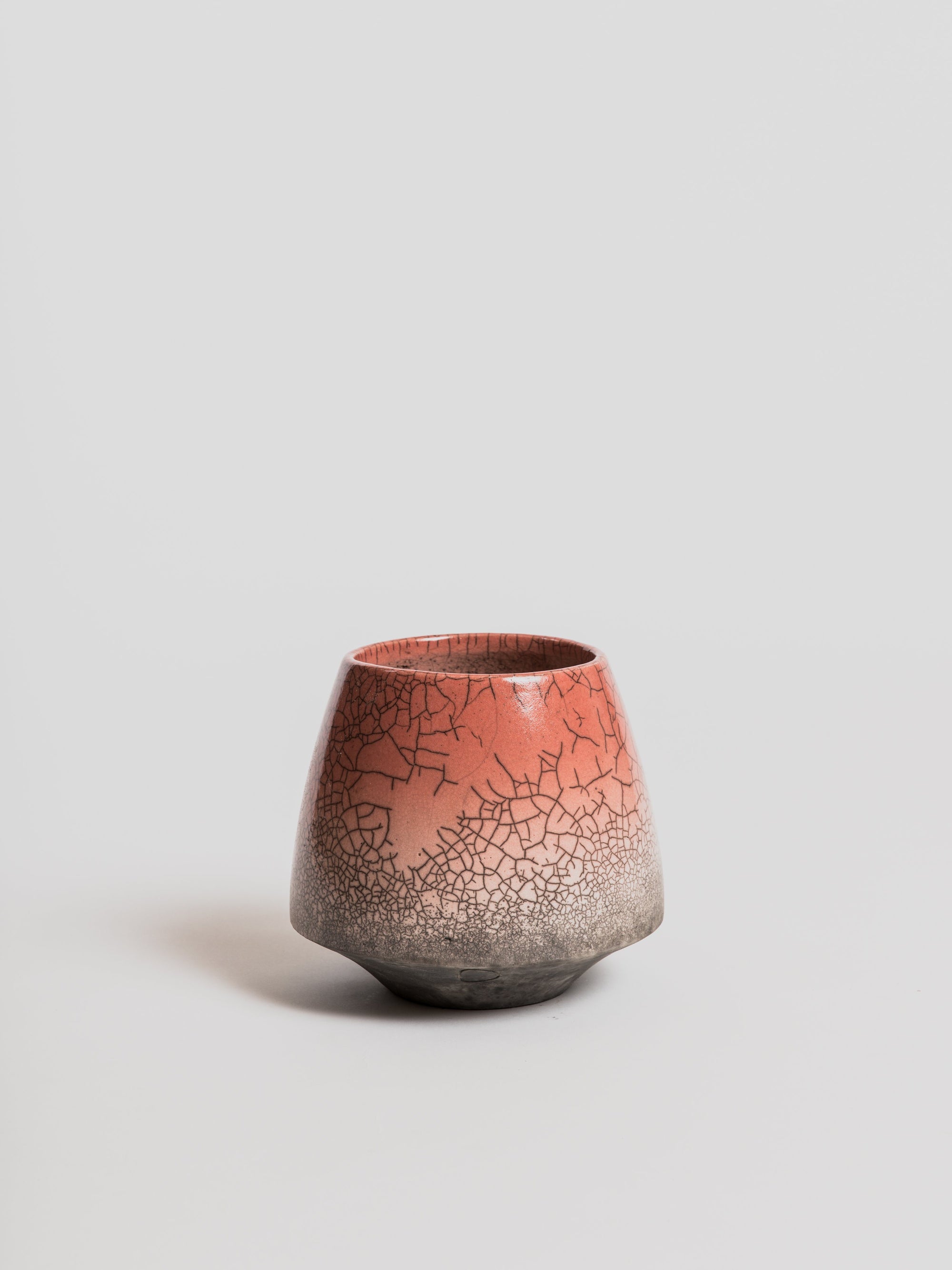 Caracas Raku Pot - Light Koral Vase Domani