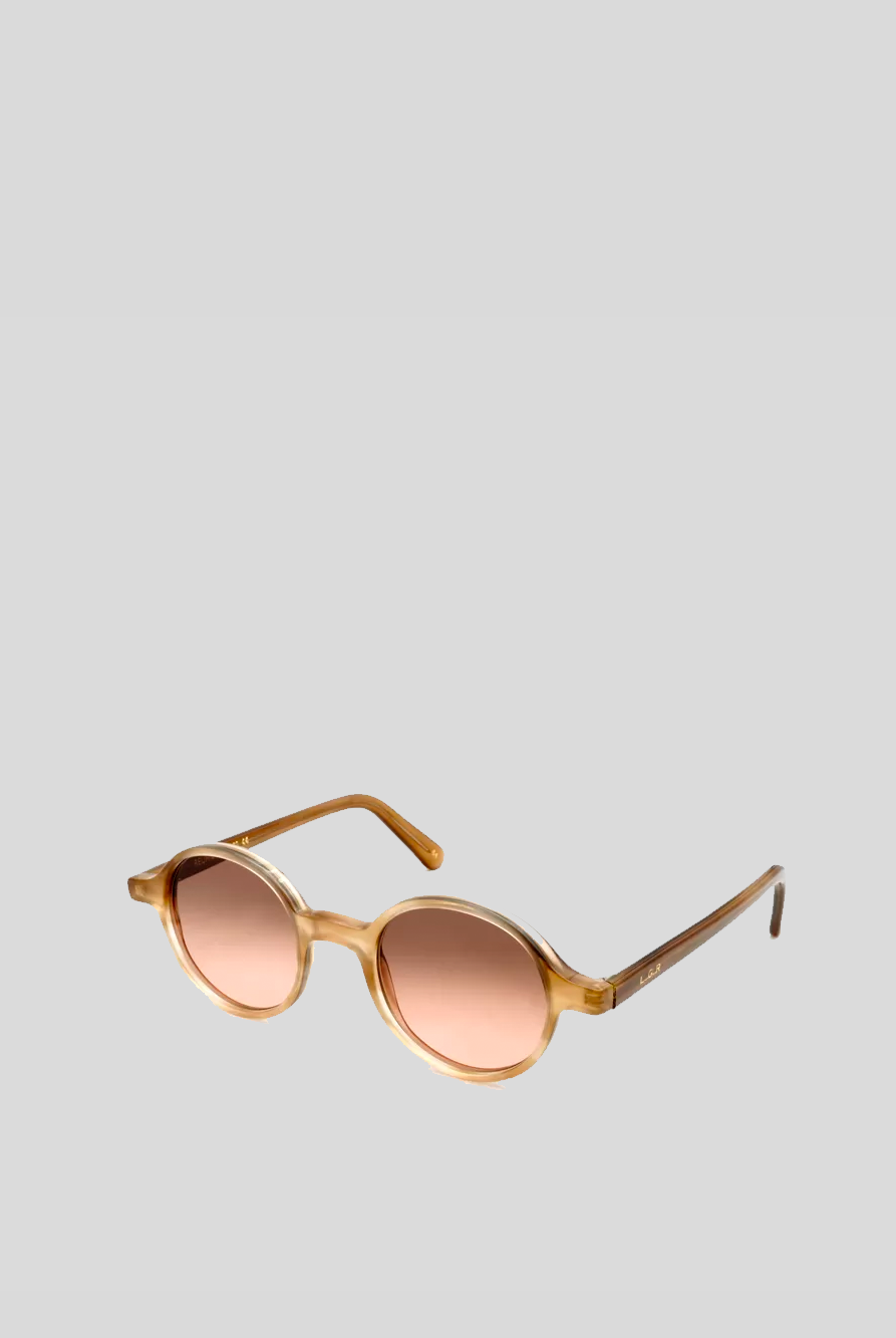 Sunglasses- Reunion Havana Camel 64 Flat Copper Gradient 46' - Cigale & Fourmi