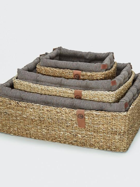 Dog Bed Hideaway - Herringbone Brown Dog Bed Cloud7