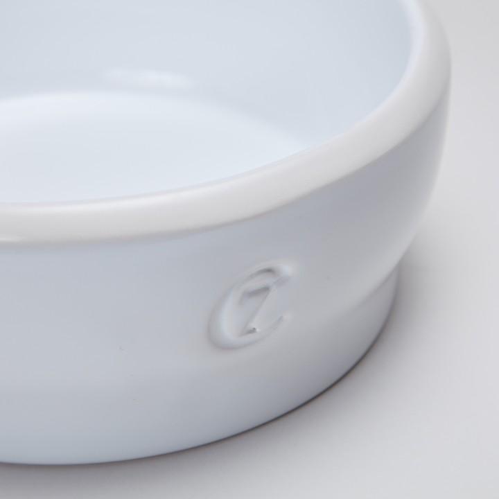 Dog Bowl - White Dog Bowl Cloud7 