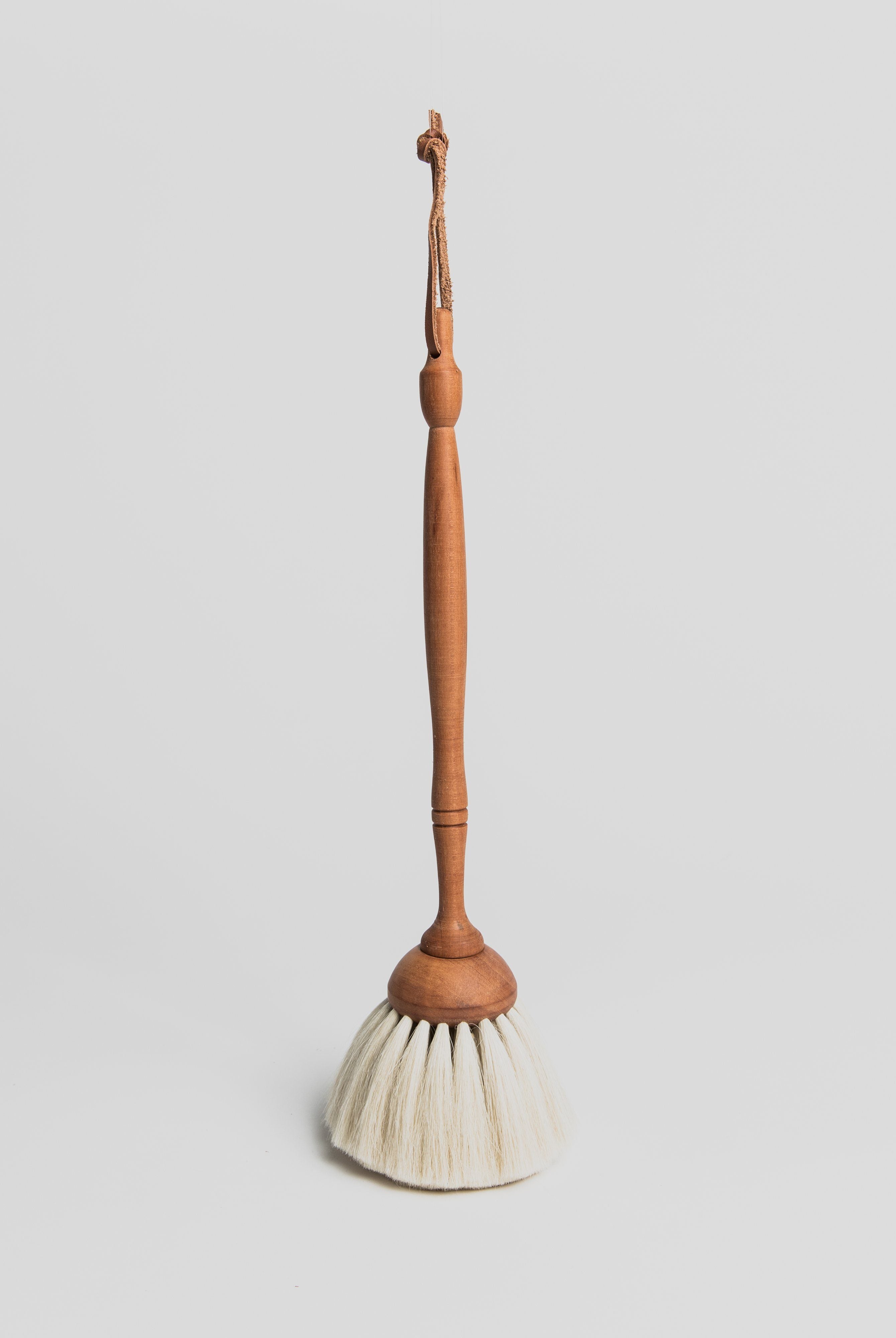 Duster - Pear Wood White Brush Redecker