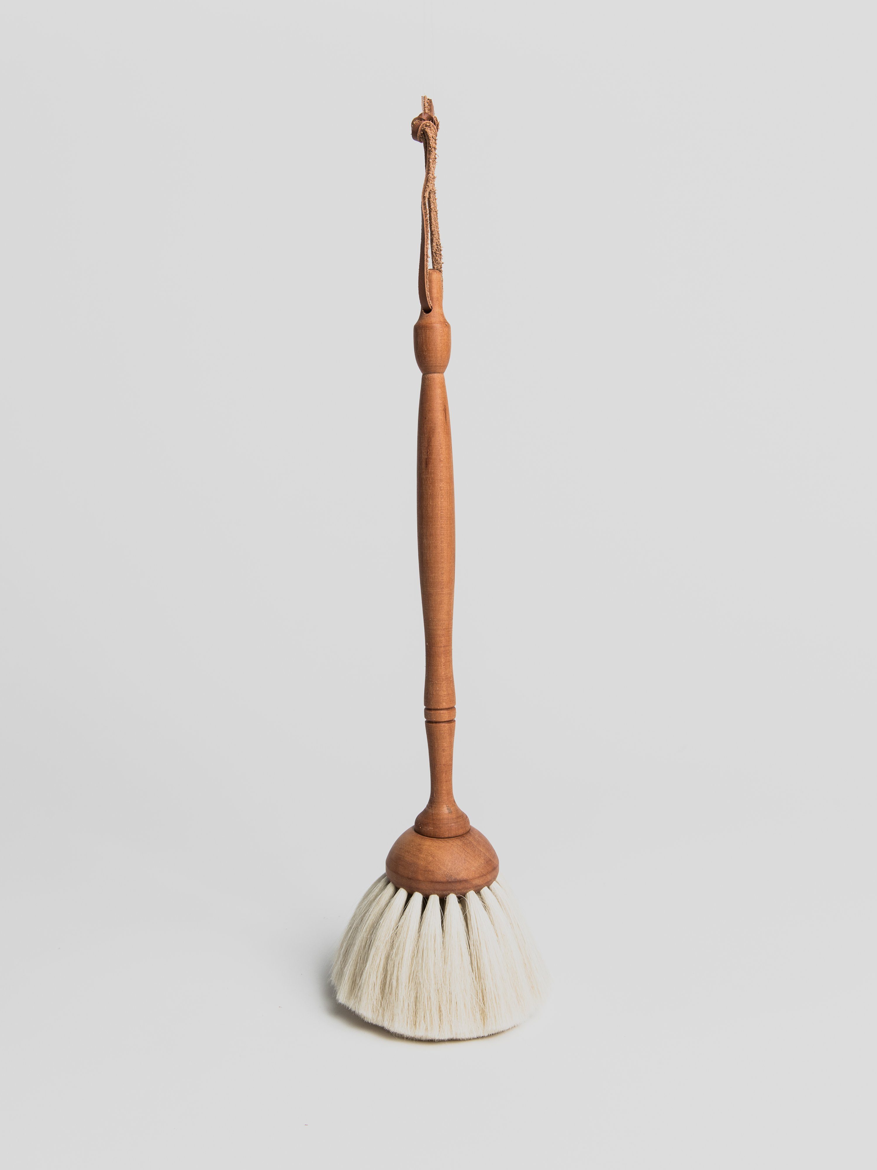 Duster - Pear Wood White Brush Redecker