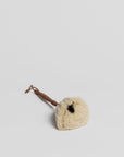 Duster - Pear Wood White Brush Redecker