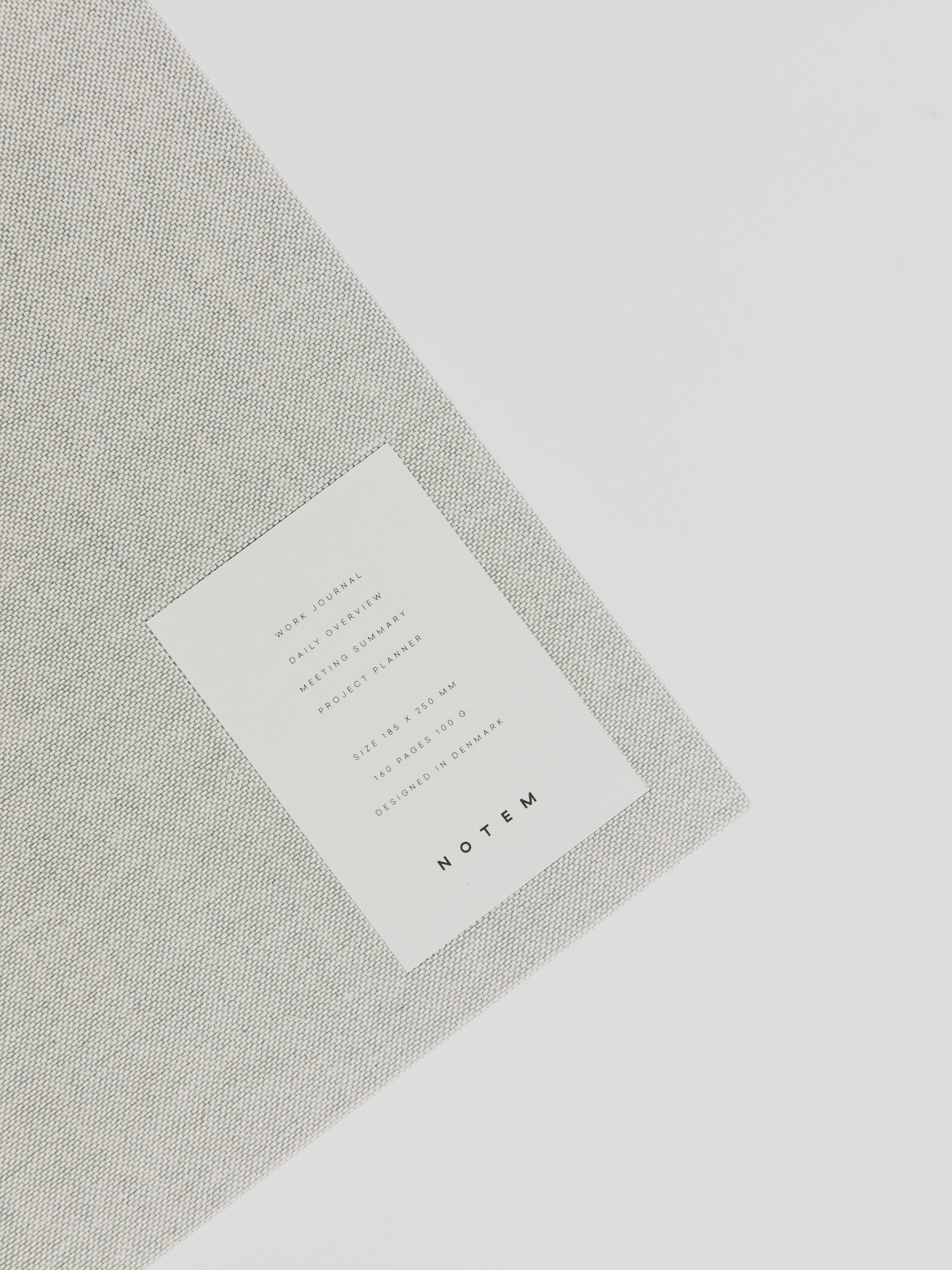 EVEN Work Journal - Light Grey Cloth L Journal Notem