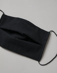 Face Cover - Seersucker Black Accessories Gauhar