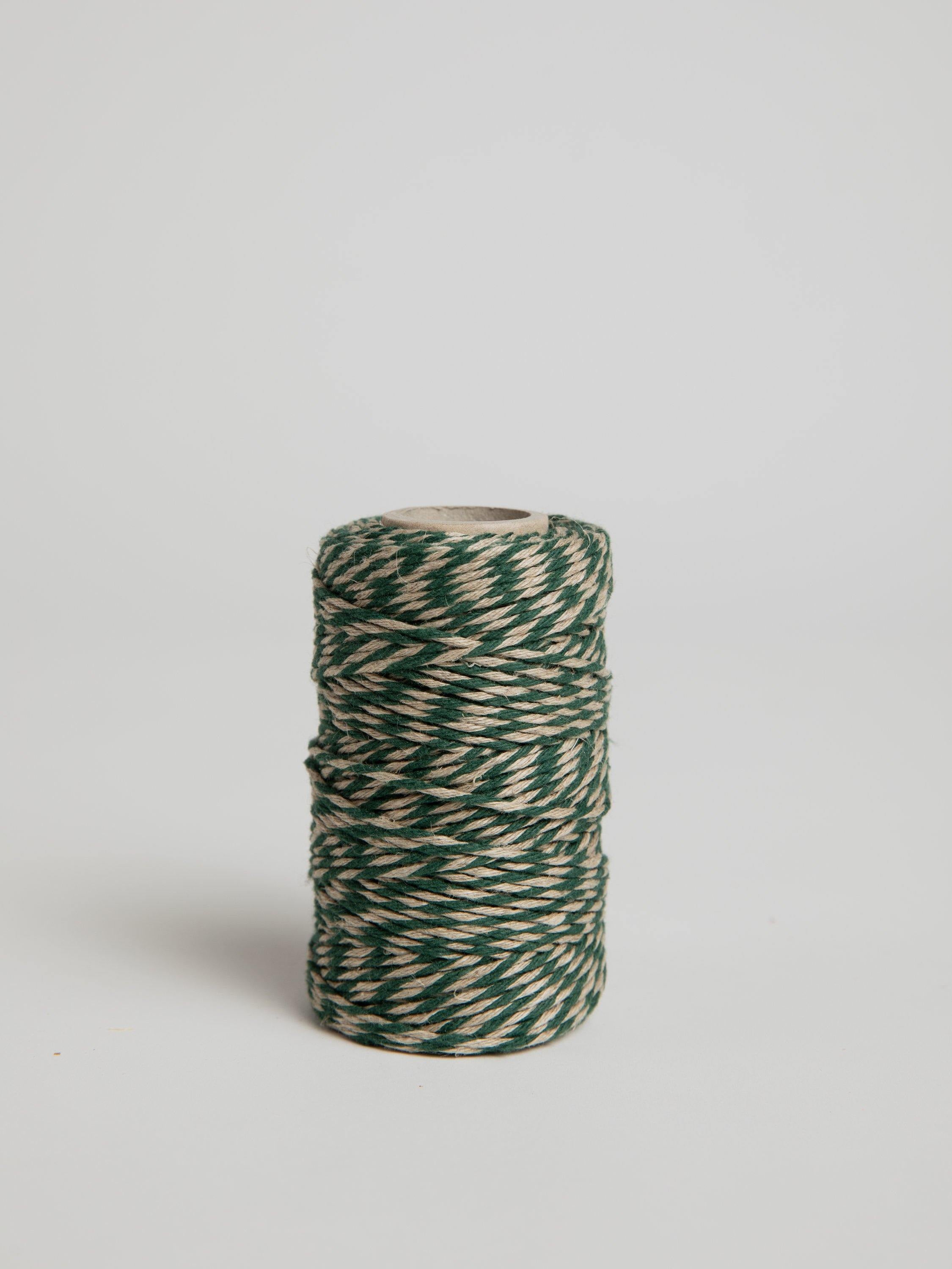 Flax Yarn Green / Natural Yarn Redecker