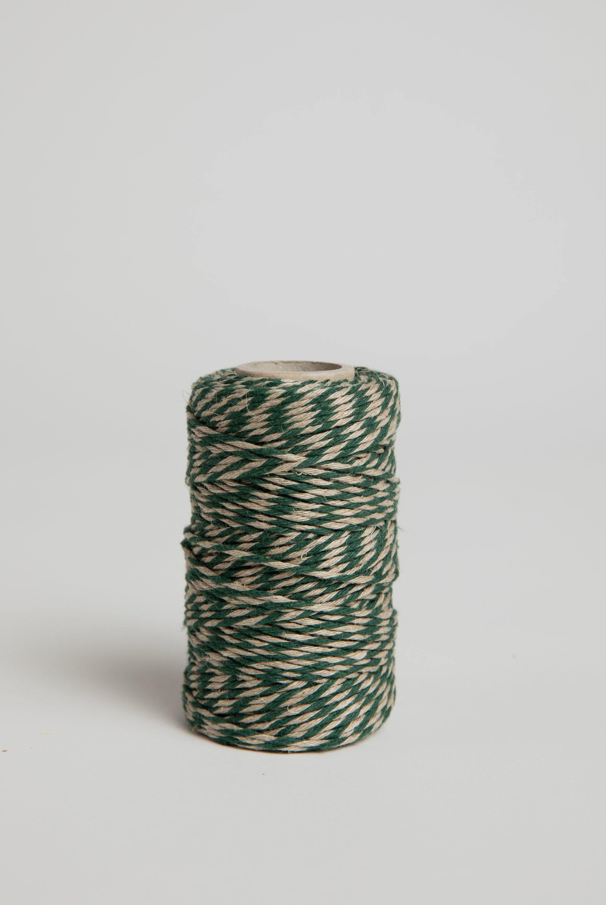 Flax Yarn Green / Natural Yarn Redecker