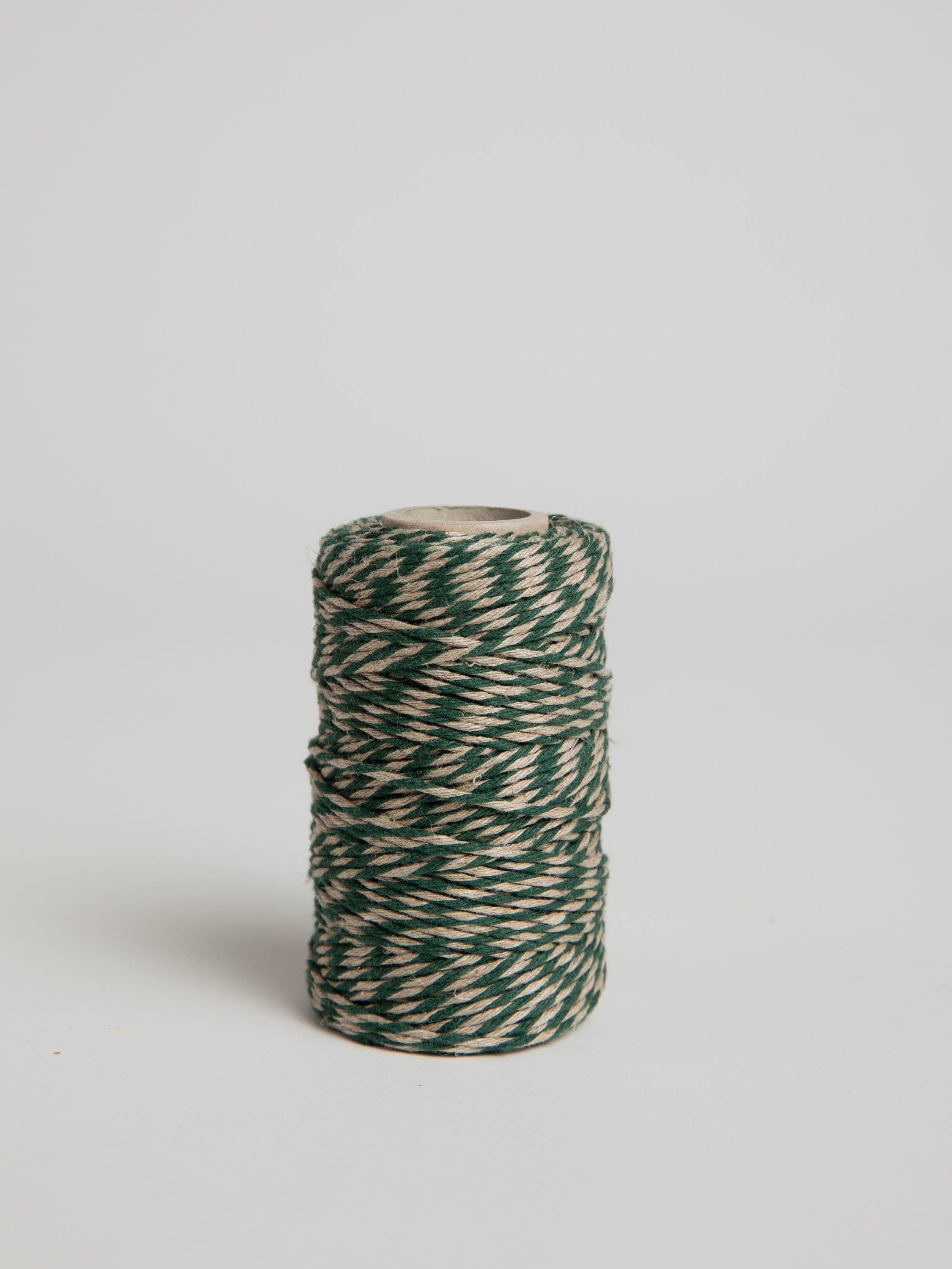 Flax Yarn Green / Natural Yarn Redecker