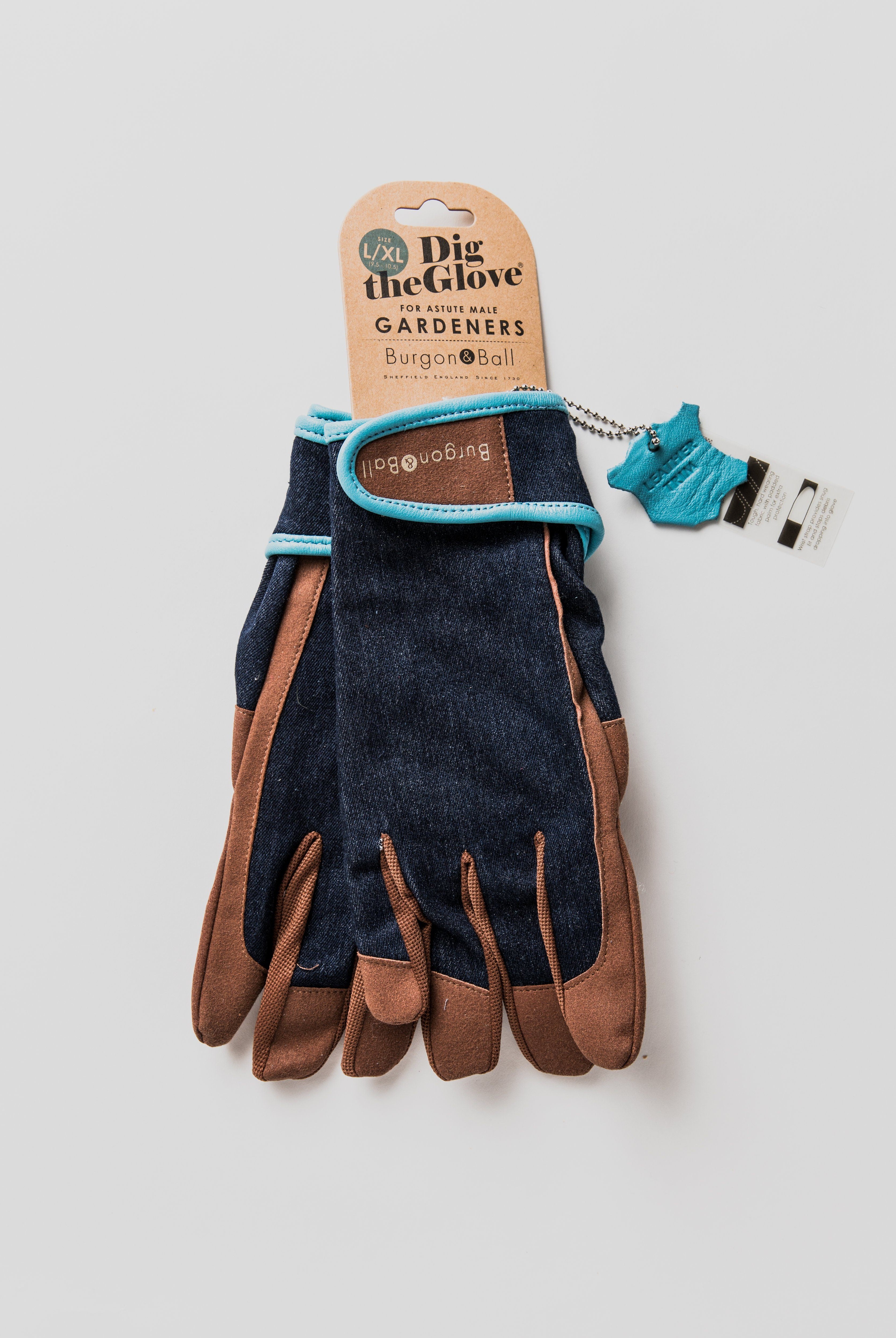 Gardening Glove - Demin Men Gloves Burgon & Ball