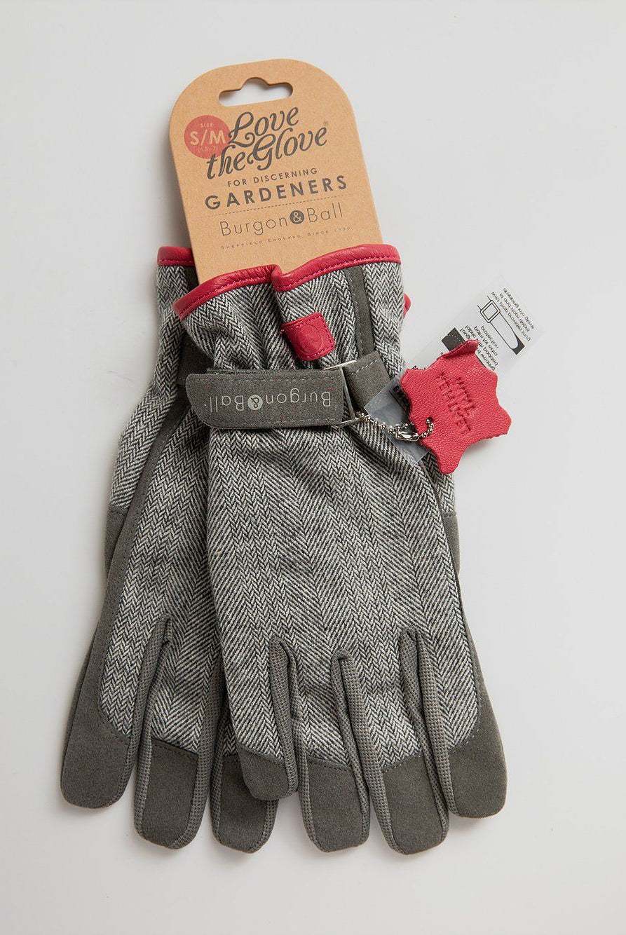 Gardening Glove - Grey Tweed Women Gloves Burgon & Ball