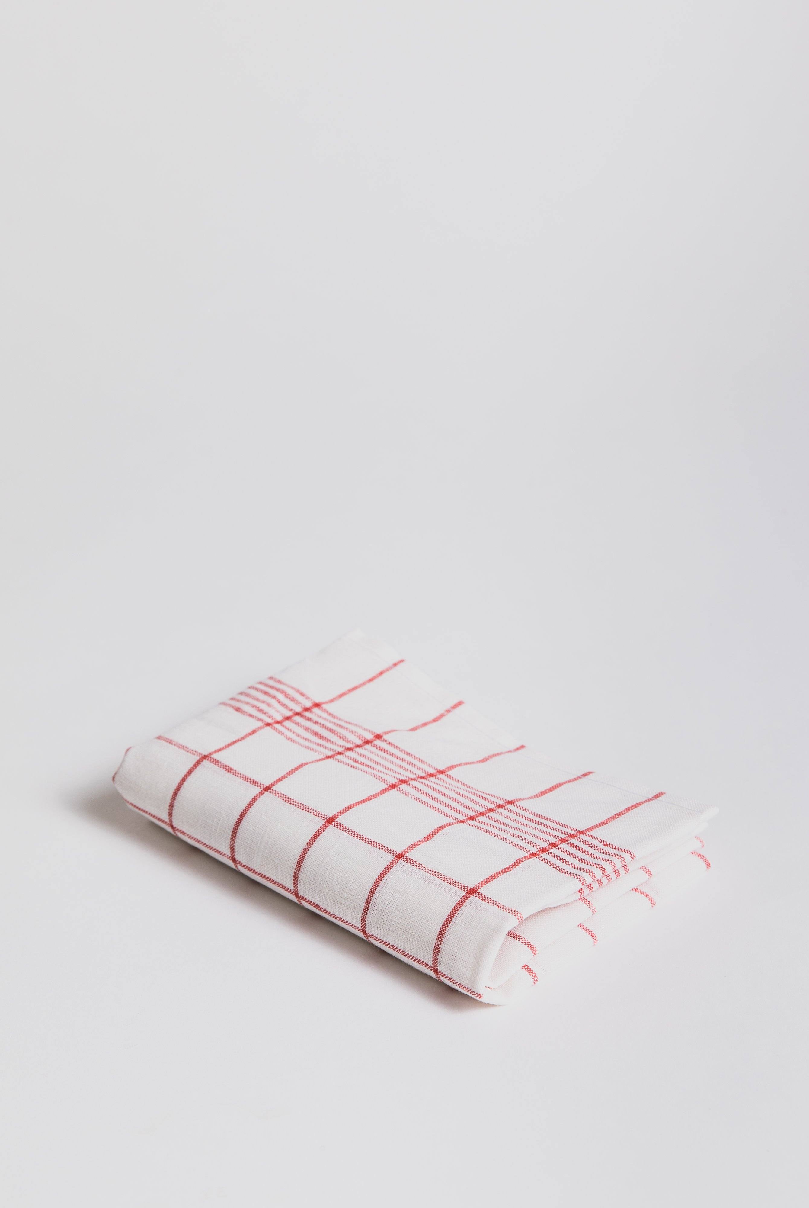 Glas Towel Linen - Red Towel Redecker