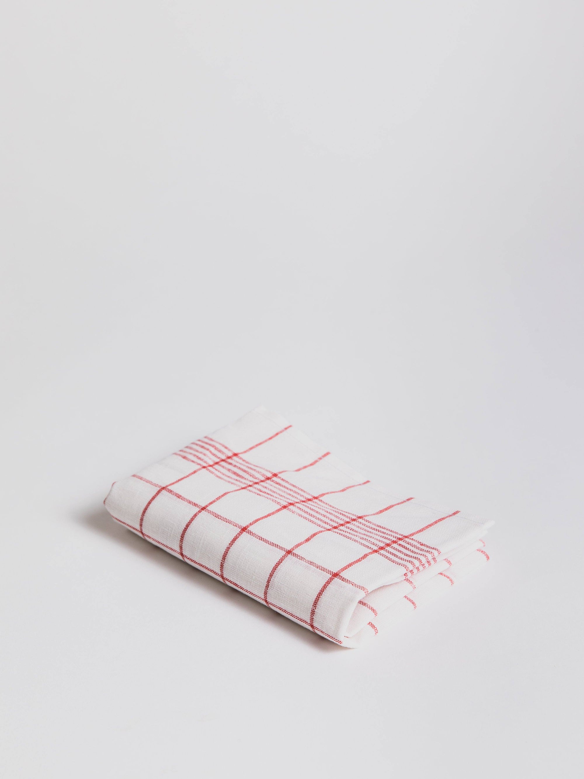 Glas Towel Linen - Red Towel Redecker 