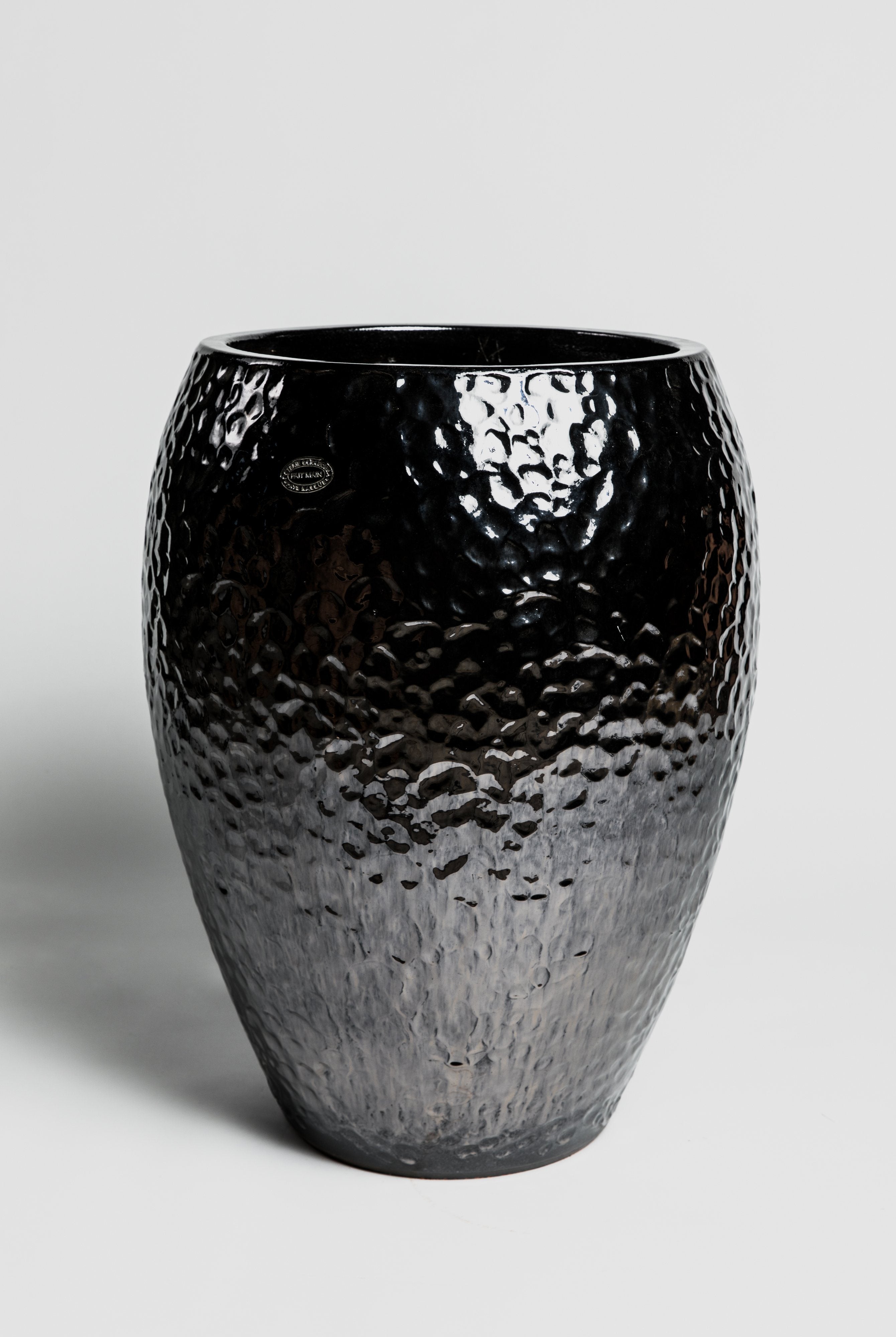 Jarre Contemporaine - Glazed Mordoré Martelé Pottery Goicoechea