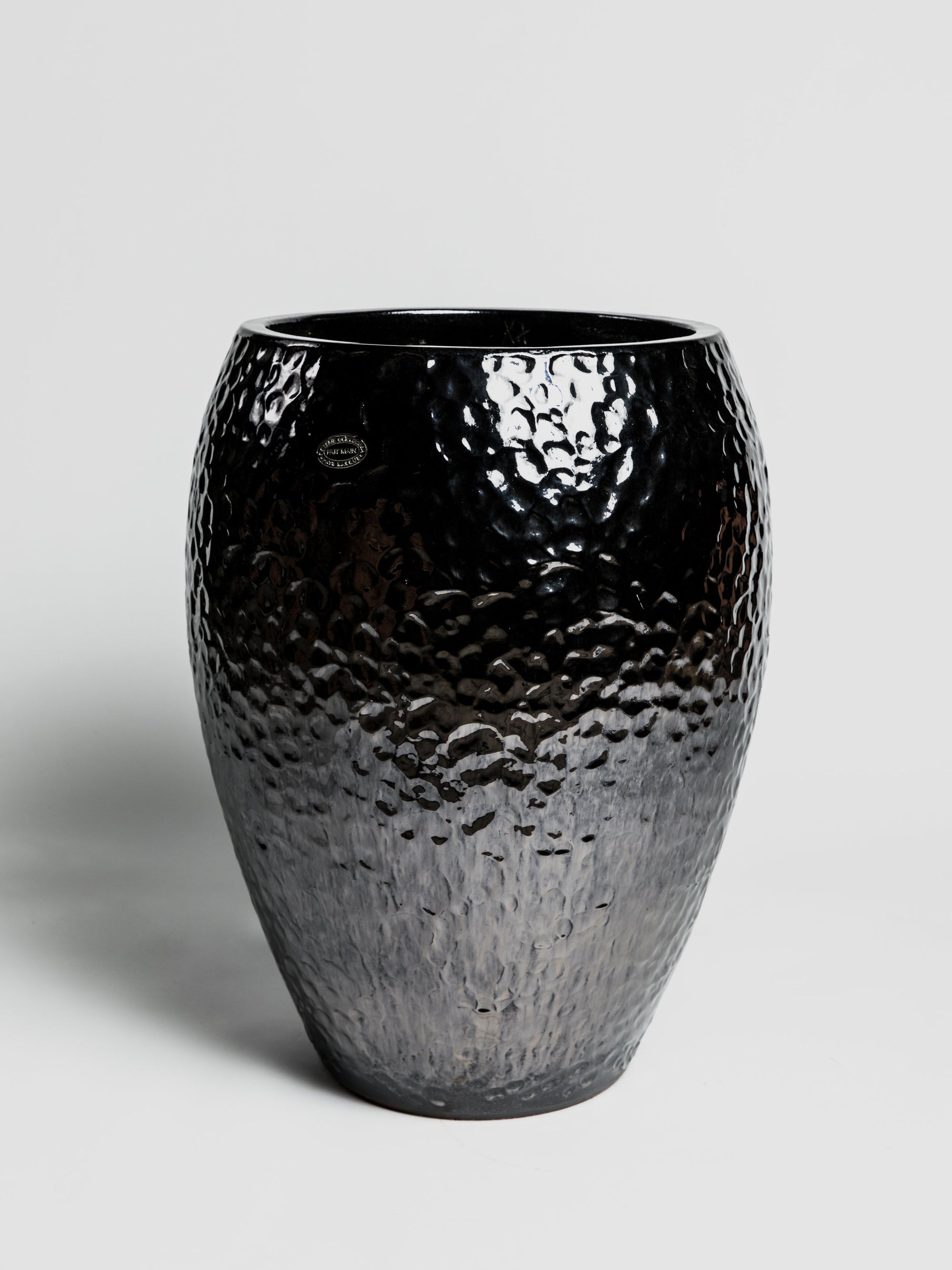 Jarre Contemporaine - Glazed Mordoré Martelé Pottery Goicoechea