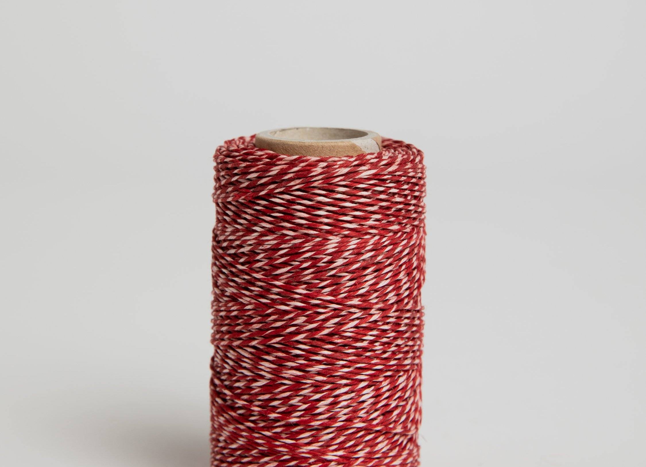 Kitchen Flax Yarn - Red/Natural Yarn Redecker