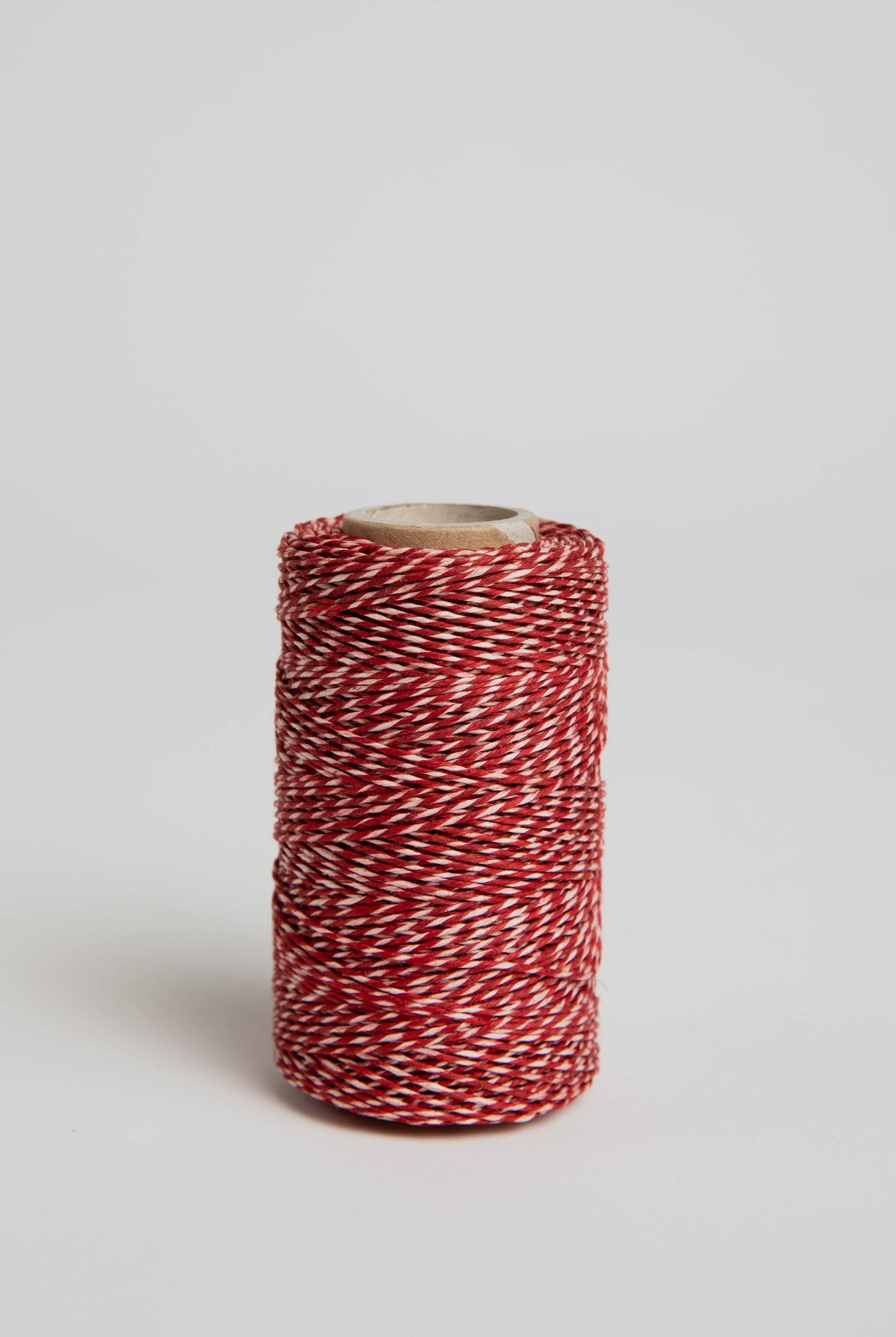 Kitchen Flax Yarn - Red/Natural Yarn Redecker